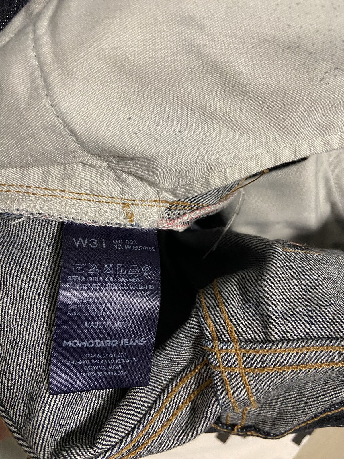 Momotaro Jeans MOMOTARO JEANS 15.7oz GTB" #201 Denim (New Tapered fit) Size US 31 - 7 Thumbnail