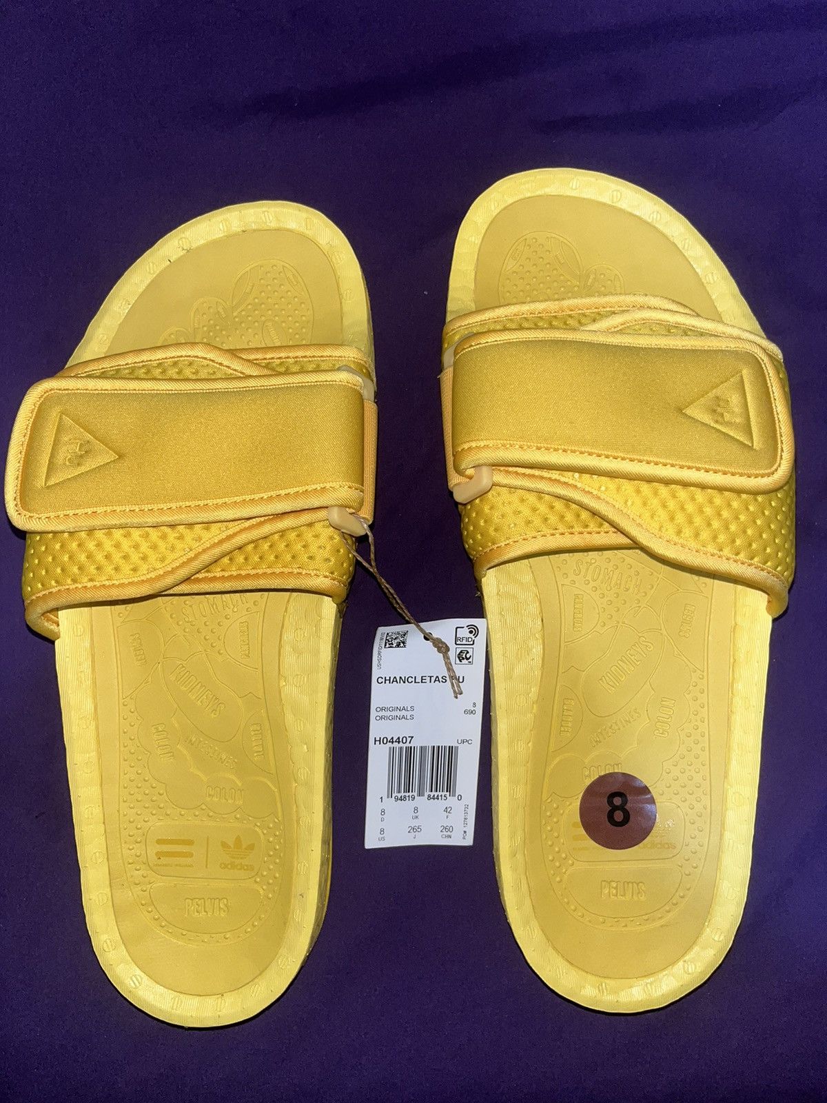 Adidas × Human Made × Pharrell Adidas Boost Slide Pharrell CHANCLETAS Size US 8 / EU 41 - 2 Thumbnail