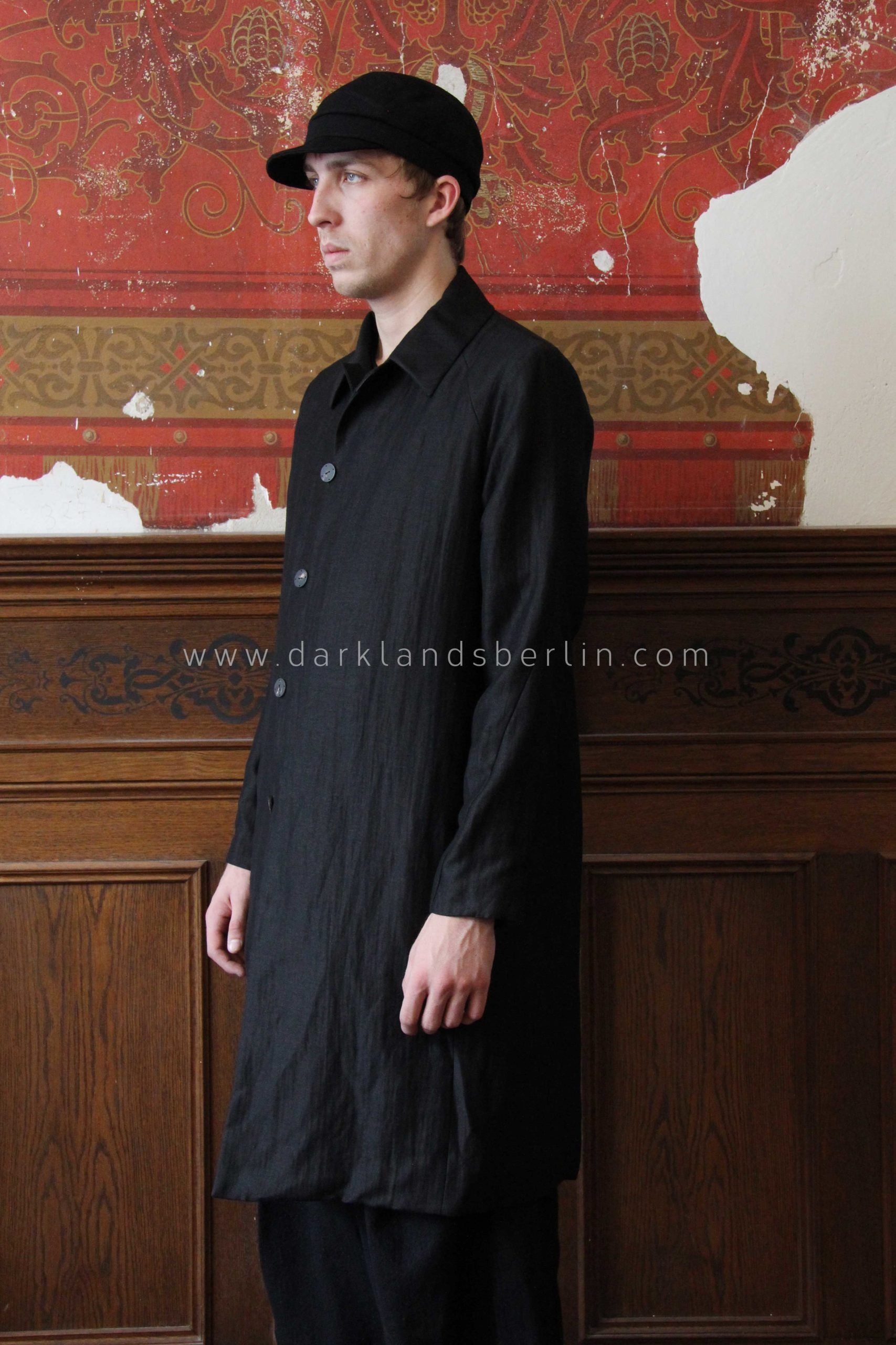 Devoa Virgin Wool/Canapa (Hemp) Soft Gabardine Coat Size US M / EU 48-50 / 2 - 2 Thumbnail