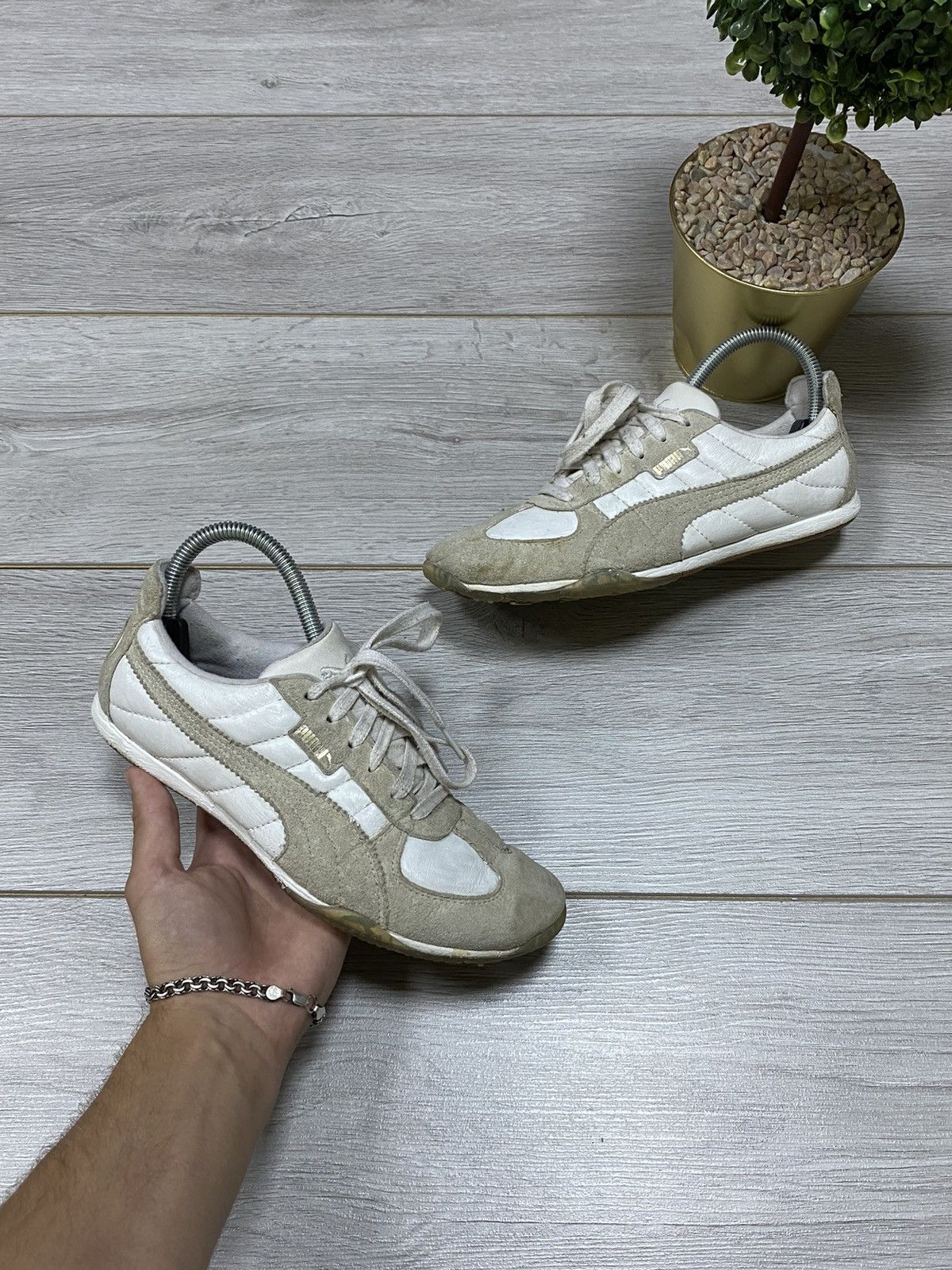 Puma Puma big logo sneakers leather Size US 7 / IT 37 - 1 Thumbnail