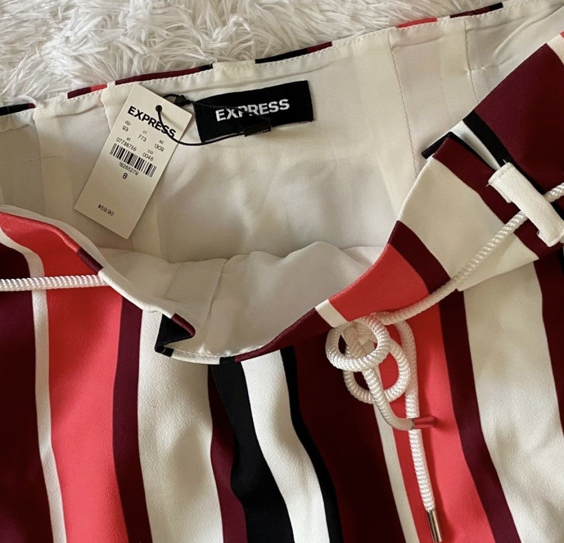 Express EXPRESS STRIPED MINI SKIRT Size 30" / US 8 / IT 44 - 3 Thumbnail