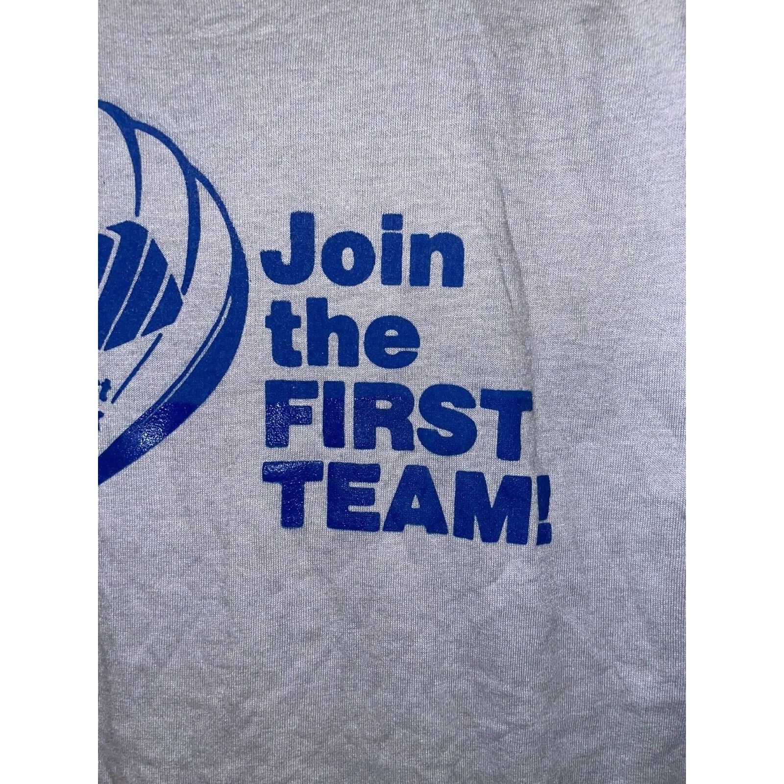 Vintage Vintage First Bank Shirt Gray 70s 80s USA Made Tee M Medium Size US M / EU 48-50 / 2 - 4 Thumbnail