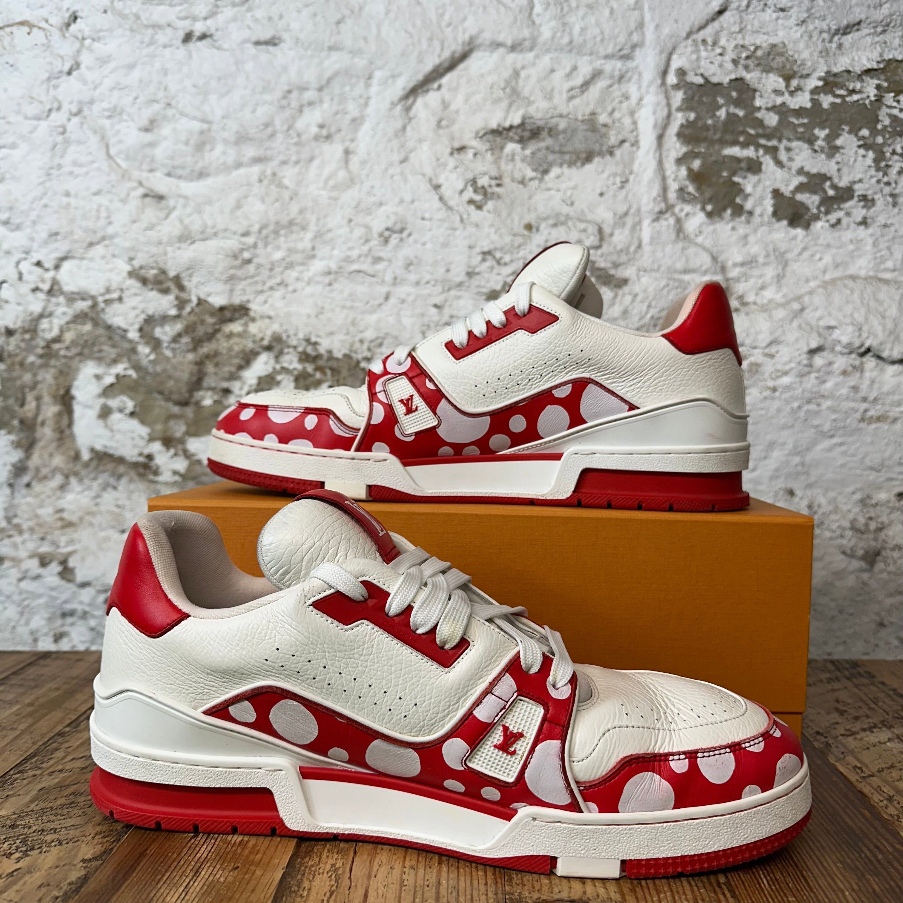 Louis Vuitton Louis Vuitton Yayoi Kusama Red White Trainer Sz 11.5 (10LV) Size US 11.5 / EU 44-45 - 2 Thumbnail