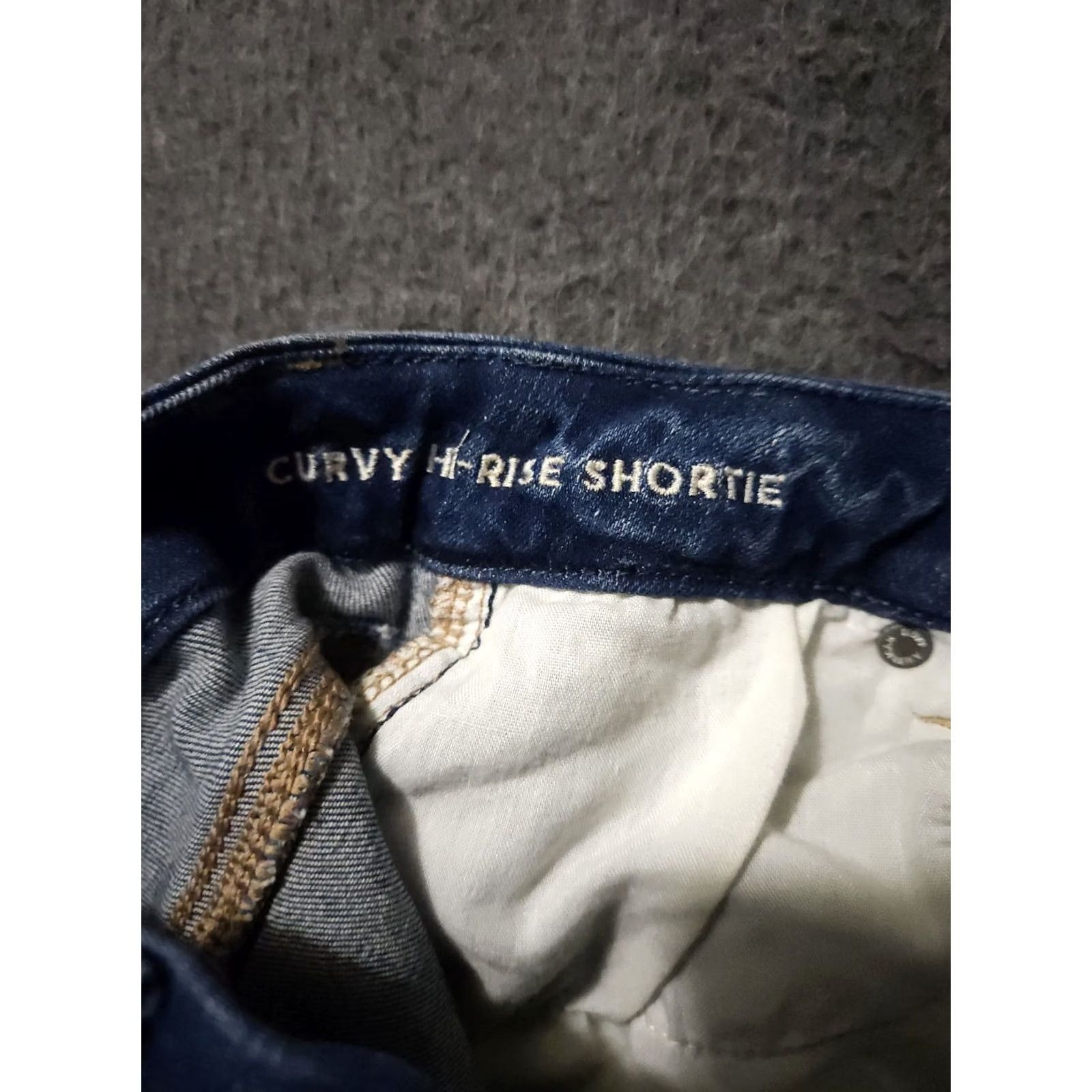 American Eagle Outfitters American Eagle Outfitters Shortie Shorts Women's 4 Blue Distressed Preppy High Rise 5-Pocket Denim Modern Regular Womens Size 27" / US 4 / IT 40 - 3 Thumbnail