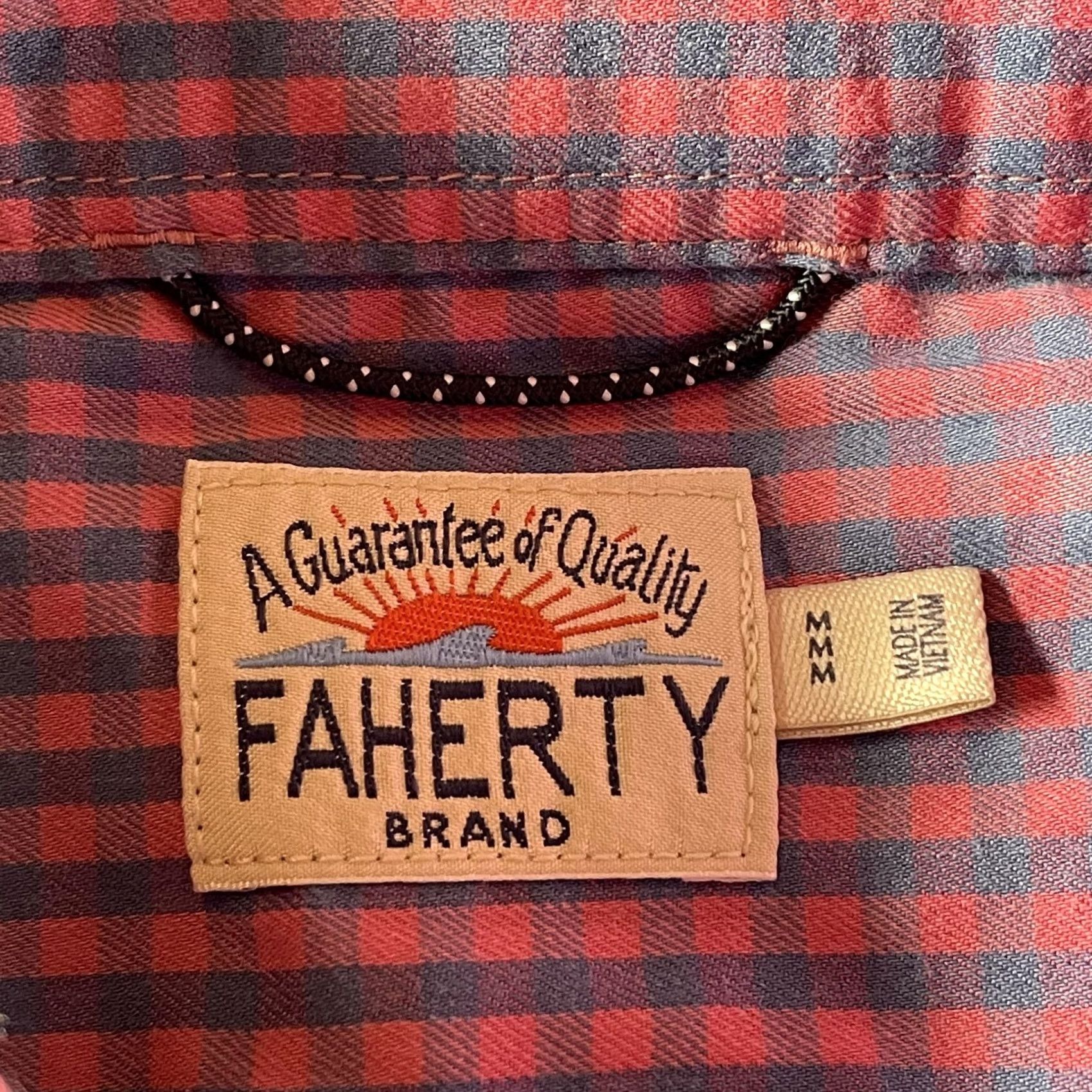 Faherty Faherty Brand Shirt Mens Medium Pink Blue Check Stretch Long Sleeve Button Up Size US M / EU 48-50 / 2 - 2 Thumbnail