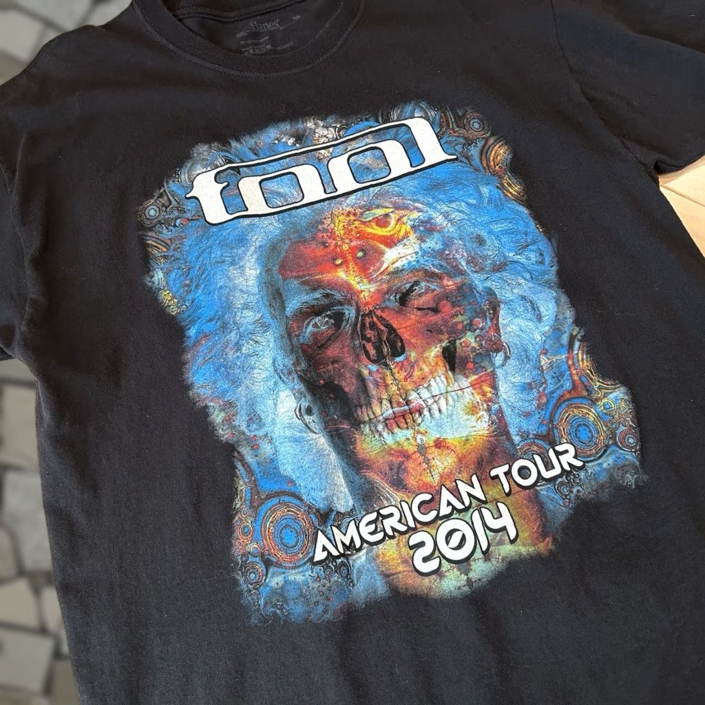 Hanes VINTAGE TOOL American Tour 2014 Tee Black T-Shirt Short Sleeve Men’s Large Size US L / EU 52-54 / 3 - 1 Thumbnail