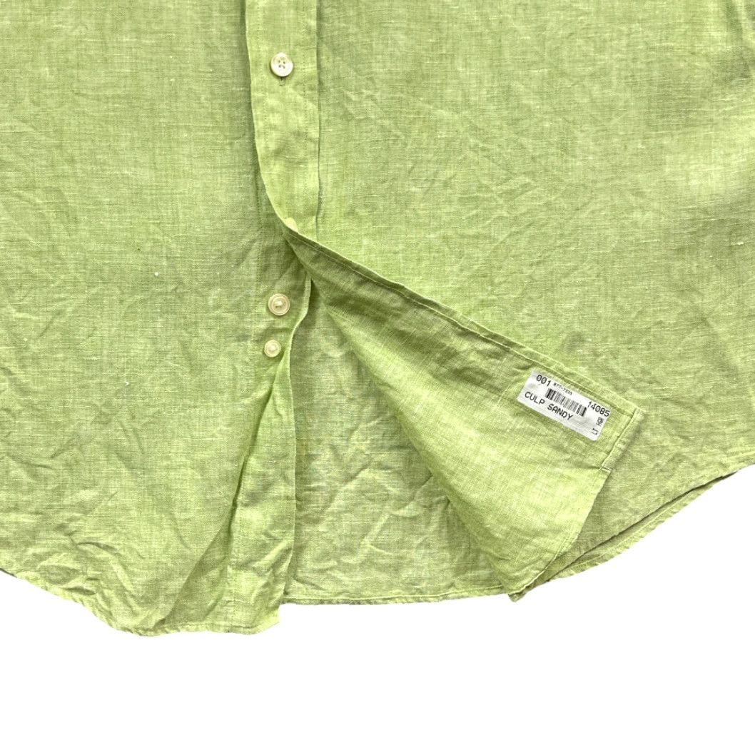 Brooks Brothers VINTAGE Brooks Brothers Shirt Adult LARGE Green Irish Linen Button-Down 90s Size US L / EU 52-54 / 3 - 7 Thumbnail
