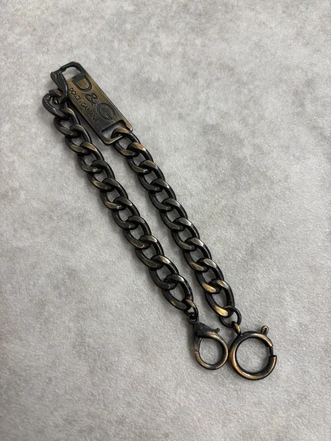 Dolce & Gabbana AW2003 Dolce & Gabbana Plaque Logo Wallet Chain Size ONE SIZE - 4 Thumbnail