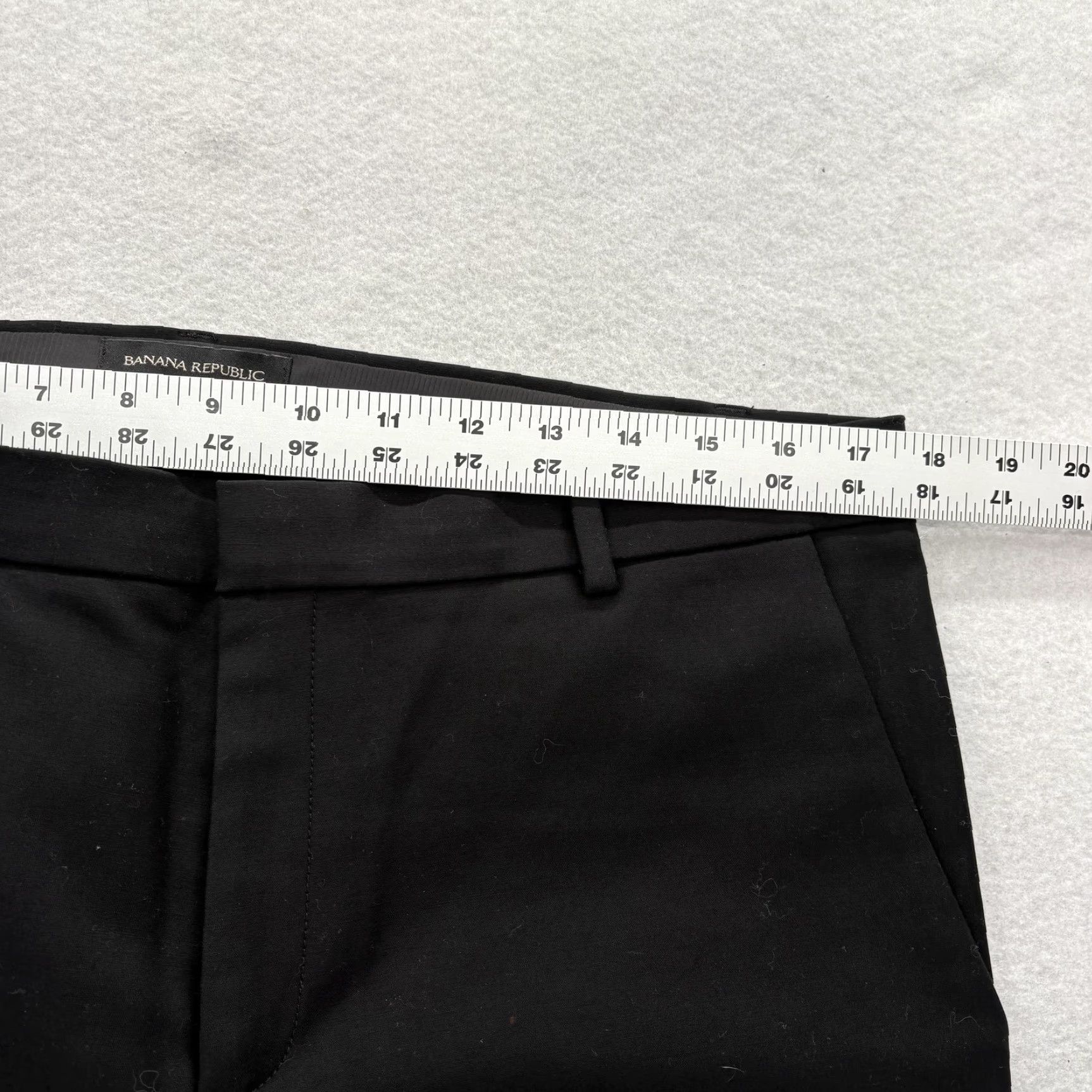 Banana Republic VINTAGE? No. Banana Republic Dress Pants Womens 14 Black Straight Cropped Stretch Work Career - Shirt? Size 36" / US 14 / IT 50 - 7 Thumbnail