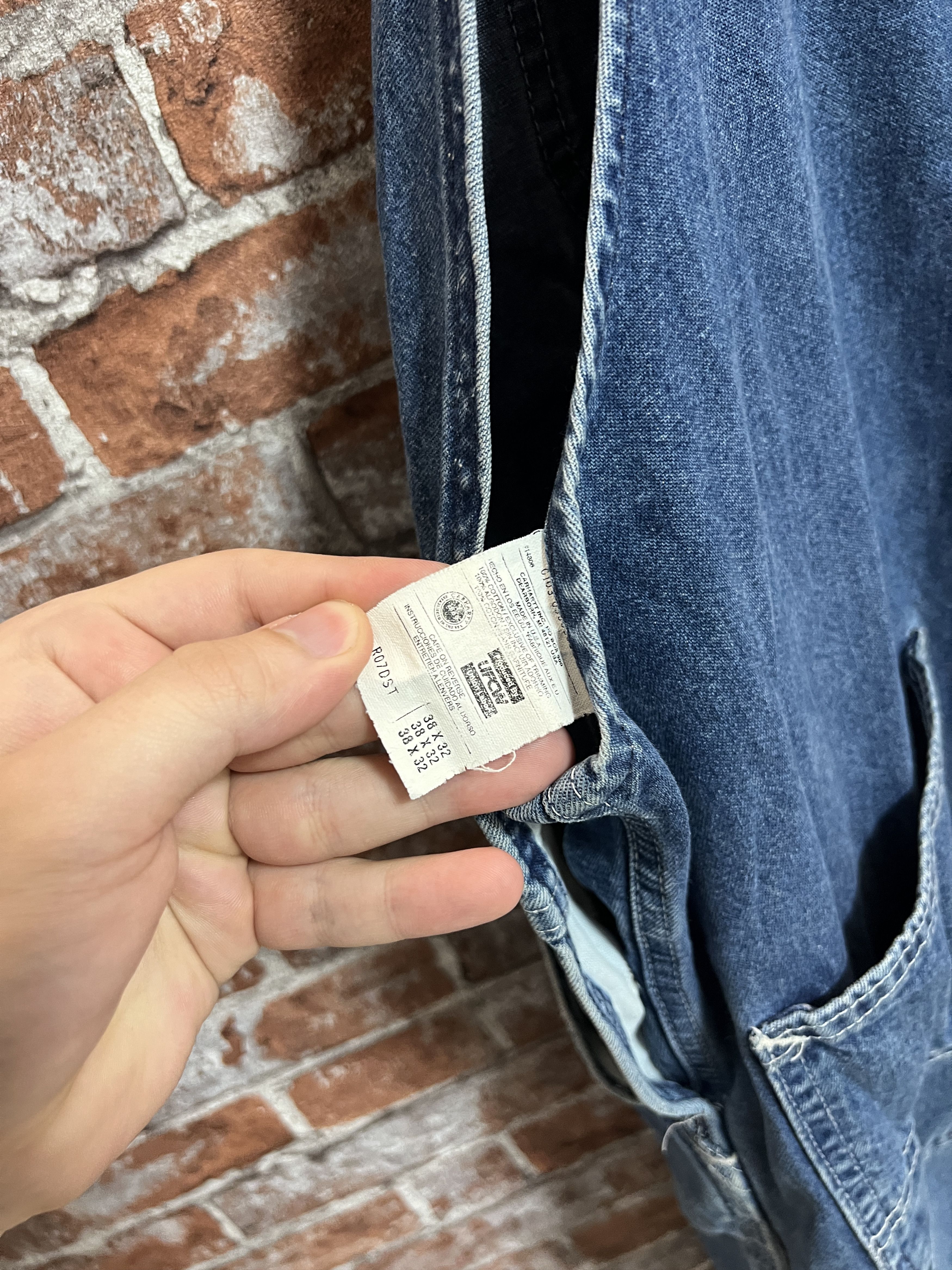 Carhartt Carhartt 90s Vintage Denim Overalls Size US 36 / EU 52 - 13 Thumbnail