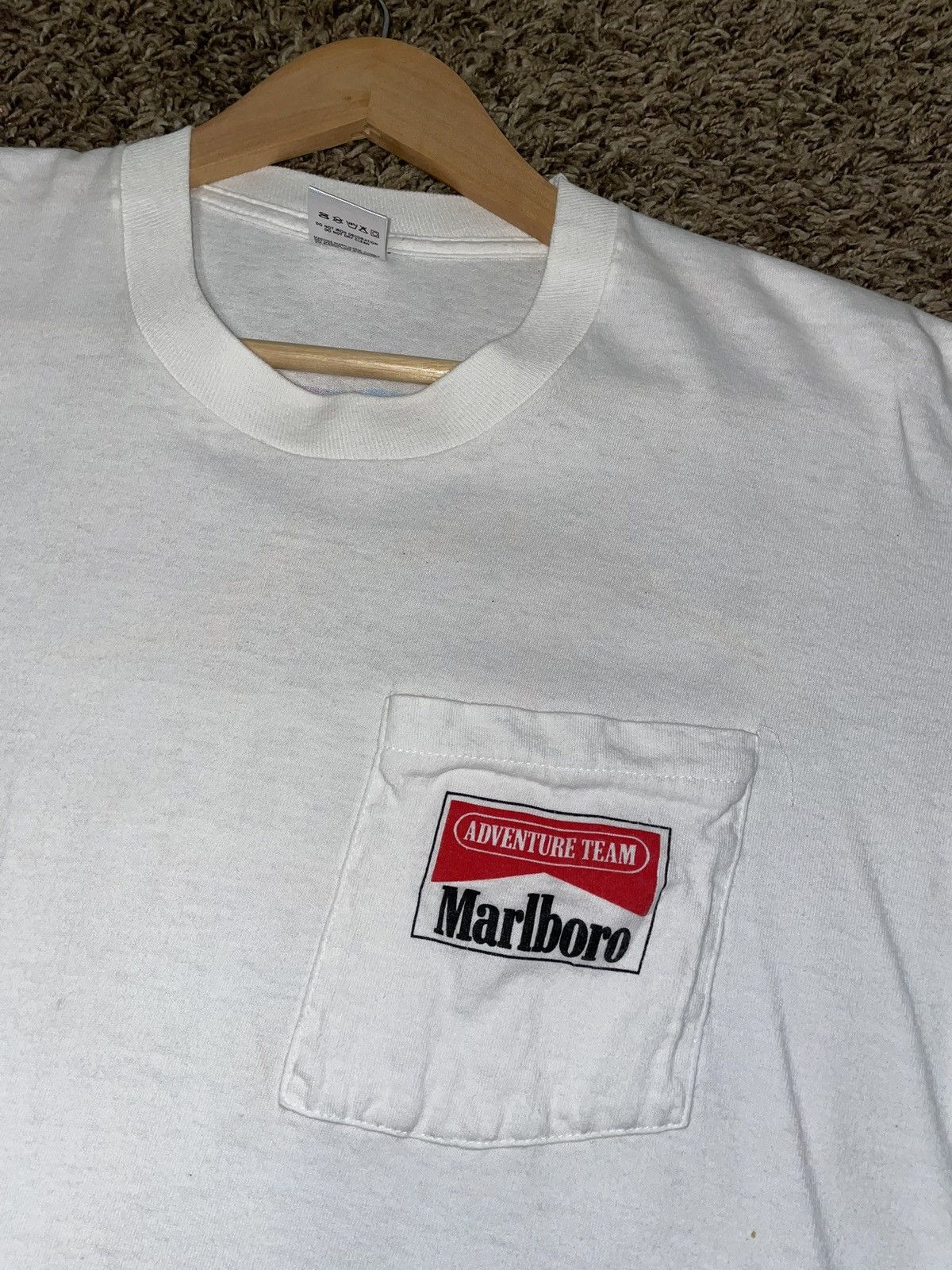 Marlboro Adventure Team Vintage Marlboro Adventure Team pocket T-Shirt Size US XL / EU 56 / 4 - 3 Thumbnail