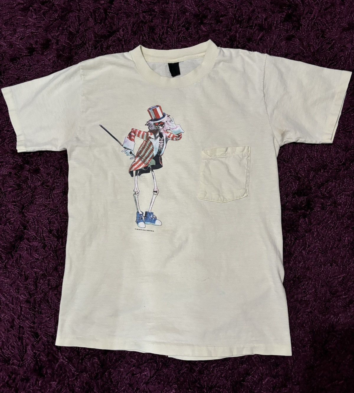 Band Tees × Grateful Dead × Vintage Vintage Grateful Dead 1986 Uncle Sam Shirt Size Small Size US S / EU 44-46 / 1 - 1 Thumbnail