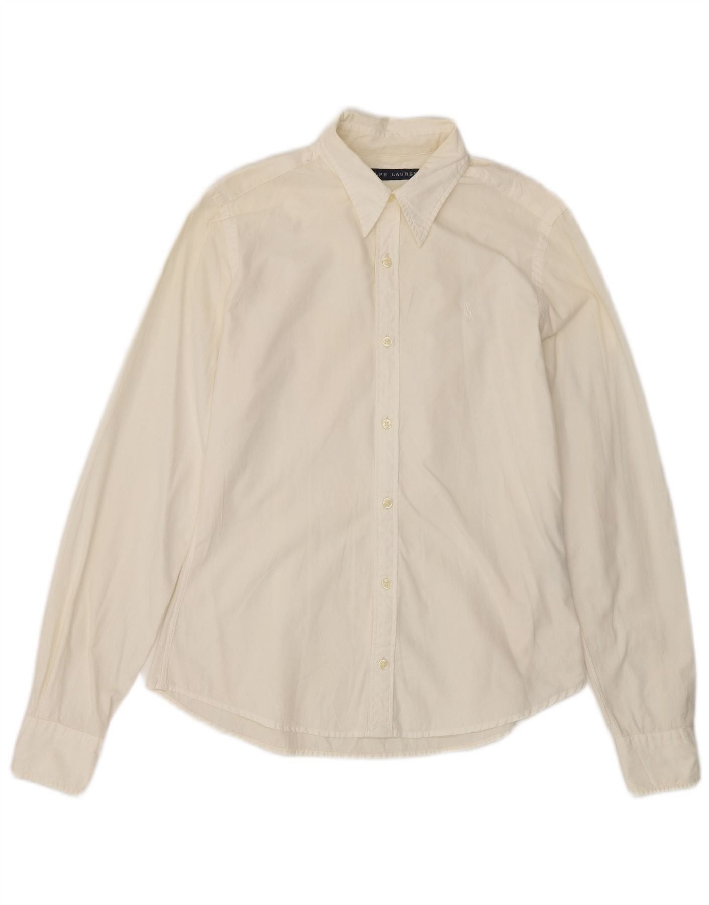 Ralph Lauren Womens Shirt US 6 Medium White Cotton Size XS / US 0-2 / IT 36-38 - 1 Thumbnail