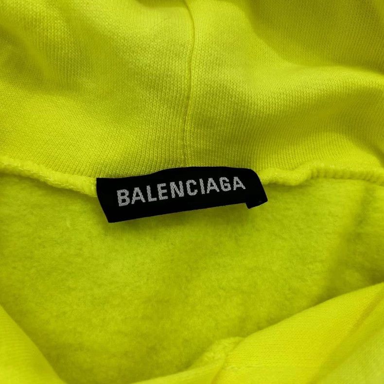 Balenciaga Balenciaga Fluorescent yellow cola hoodie Size US XS / EU 42 / 0 - 3 Thumbnail