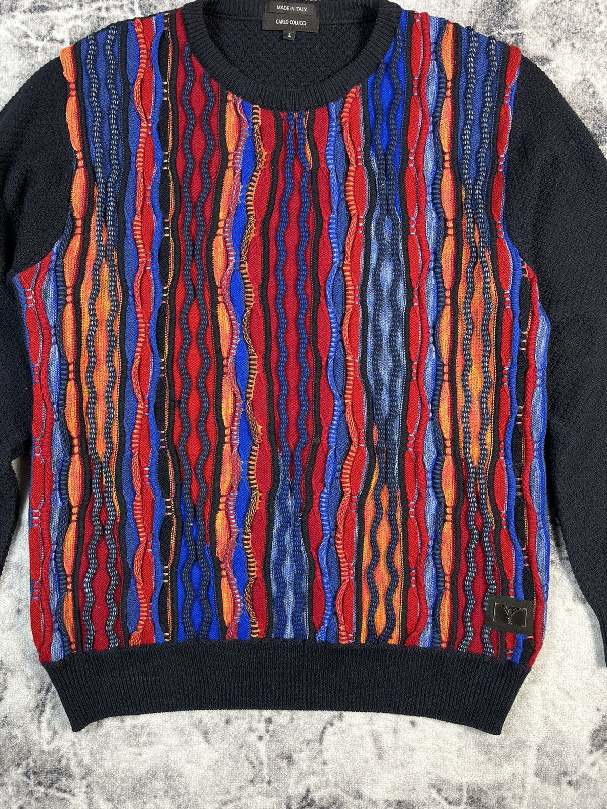 Carlo Colucci Coogi Style Carlo Colucci Knit Sweater Italy L Size US L / EU 52-54 / 3 - 4 Thumbnail