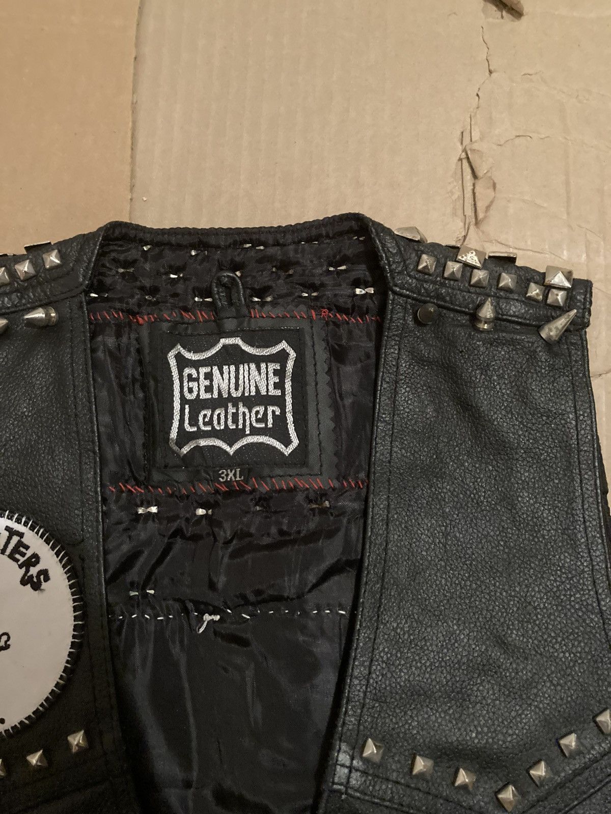 Genuine Leather Vintage punk custom genuine leather jacket Size US S / EU 44-46 / 1 - 2 Thumbnail
