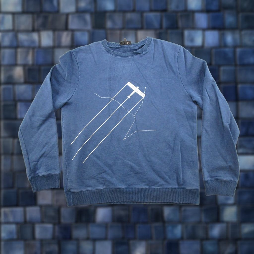 Vintage VINTAGE Metronomy Band Music Promo Graphic Sweatshirt Mens L Blue Cotton Pullover Hooded All Seasons Graphic Print 90s? 80s? Mens Size US L / EU 52-54 / 3 - 1 Thumbnail