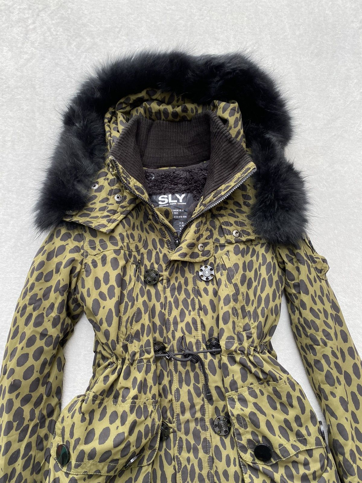 SLY Sly Leopard Print Fur Hood Parka Size S / US 4 / IT 40 - 4 Thumbnail