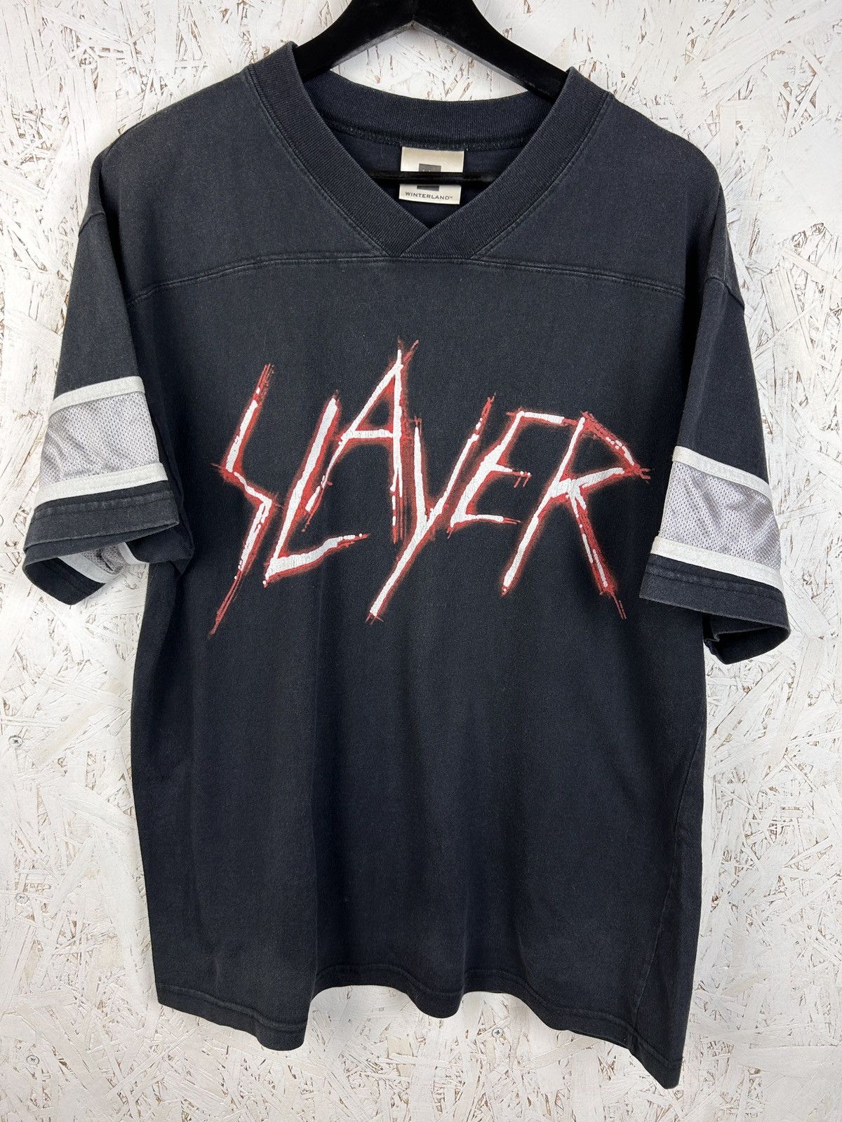 Band Tees Vintage 2002 Slayer Center Logo Winterland Short Sleeve Tee Size US M / EU 48-50 / 2 - 1 Thumbnail