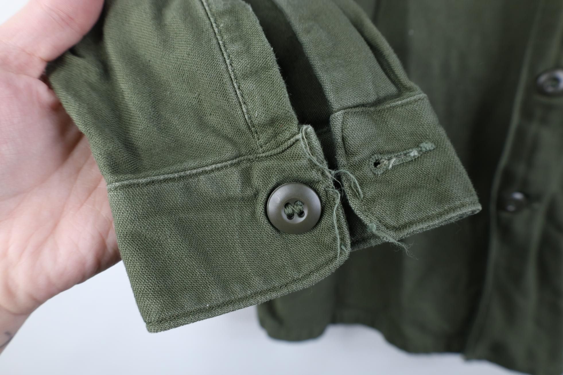 Vintage Vintage 60s Vietnam War Sateen Cotton OG 107 Shirt Jacket Size US M / EU 48-50 / 2 - 11 Thumbnail
