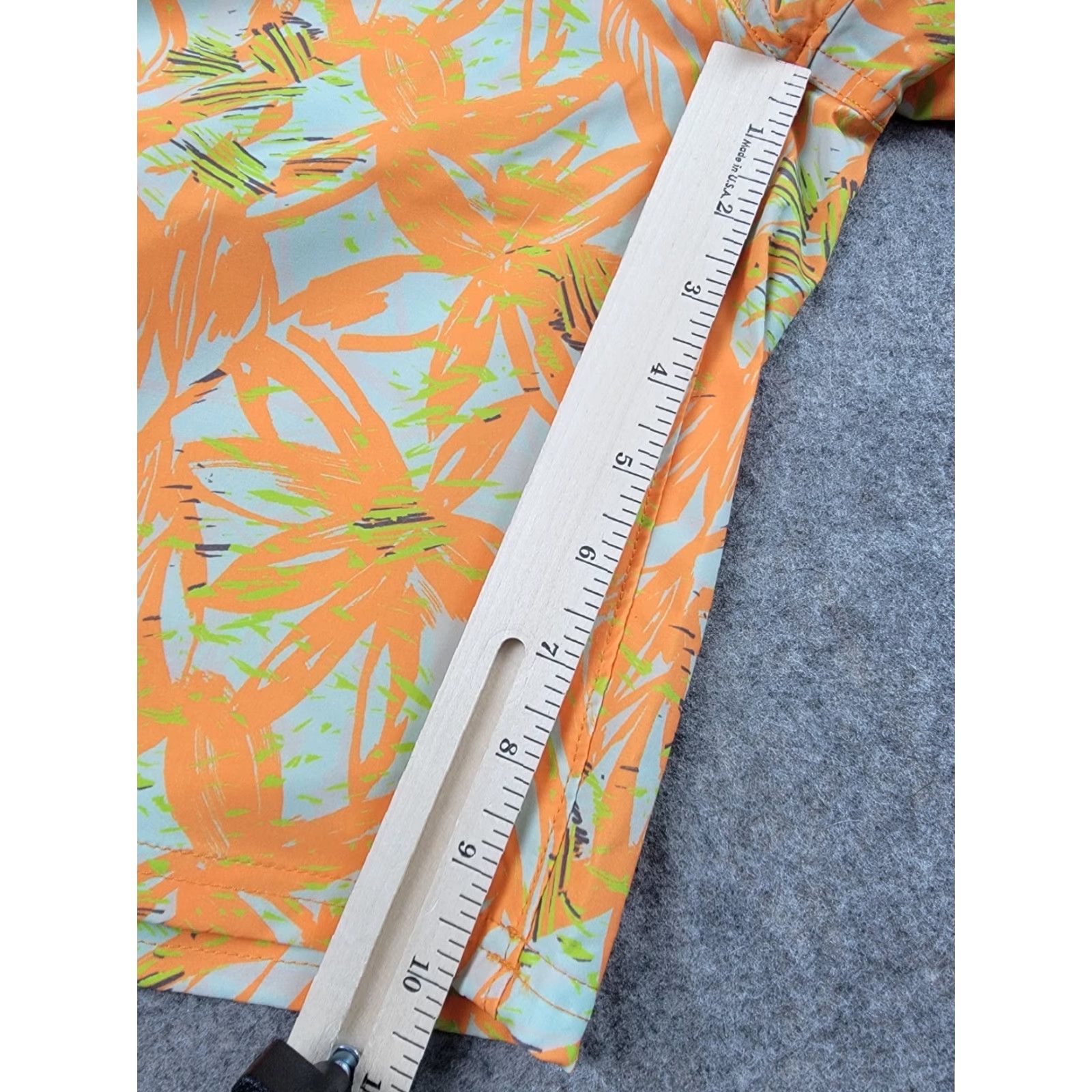 Vintage Stio Board Shorts Mens 32 Orange Yellow Hawaiian Floral NWT Beach, Outdoor, Quick Dry, UV-Protection, Surfing, CFS Size US 32 / EU 48 - 2 Thumbnail