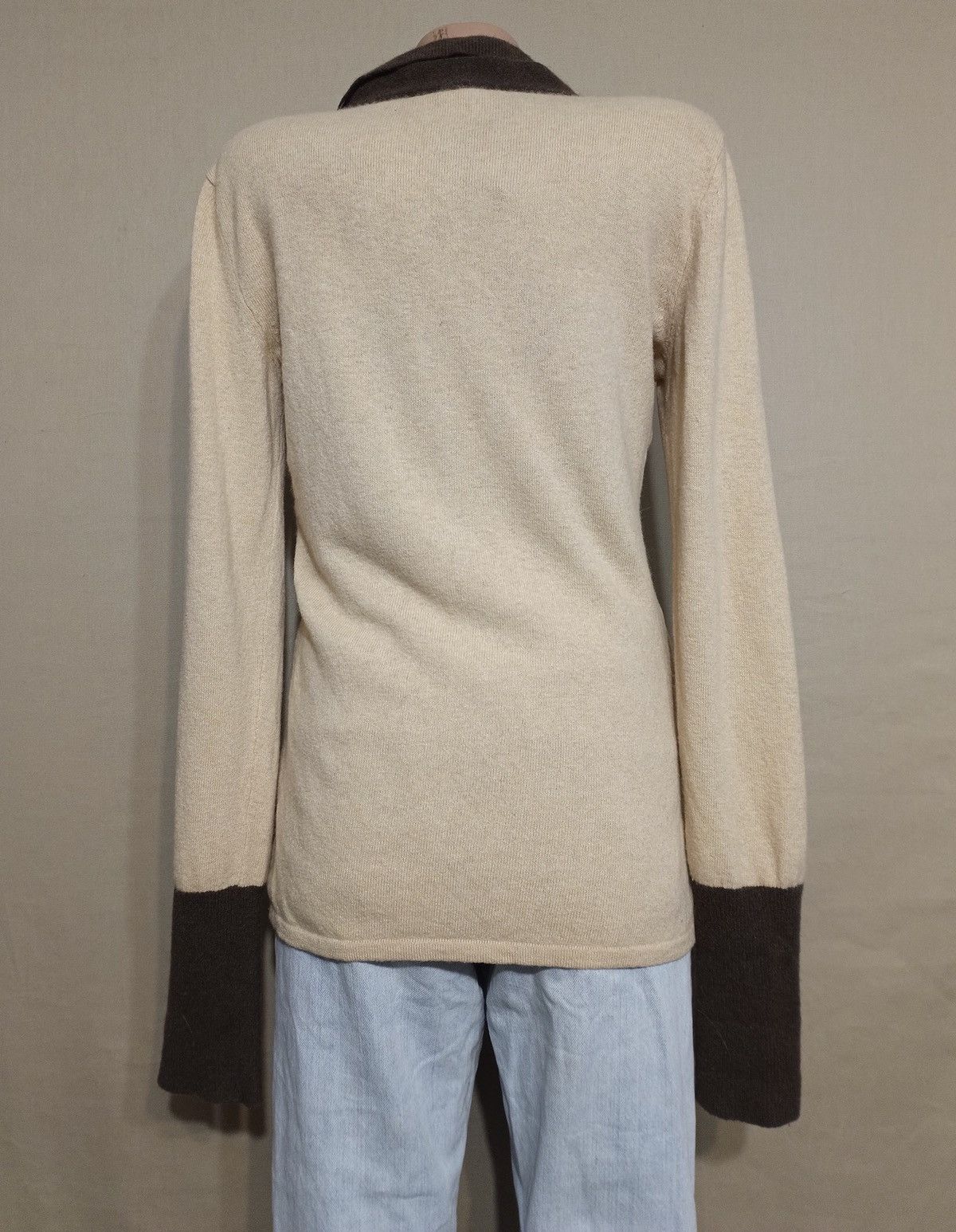 Other Donna Lane Pure Cashmere Beige Designer Sweater Size L Size L / US 10 / IT 46 - 7 Thumbnail