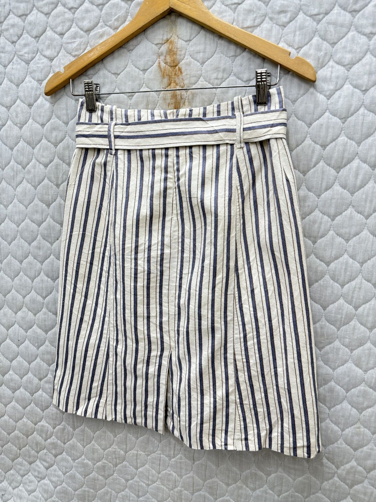 Loro Piana 🔥🔥🔥ARCHIVE LORO PIANA BELTED STRIPE SKIRTS Size 27" / US 4 / IT 40 - 7 Thumbnail