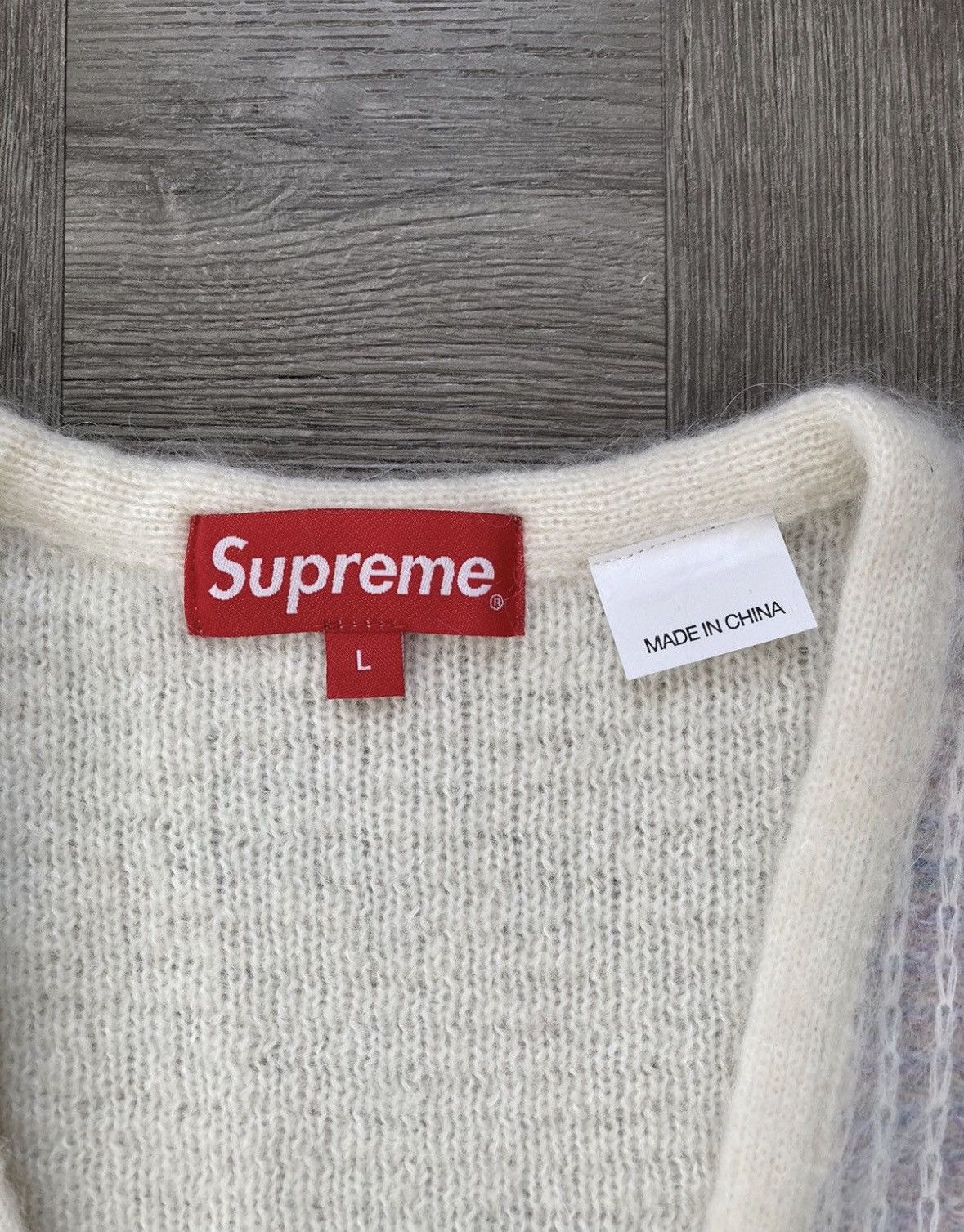 Supreme Supreme Brushed Grid Mohair Cardigan Size Large - NEW Size US L / EU 52-54 / 3 - 7 Thumbnail
