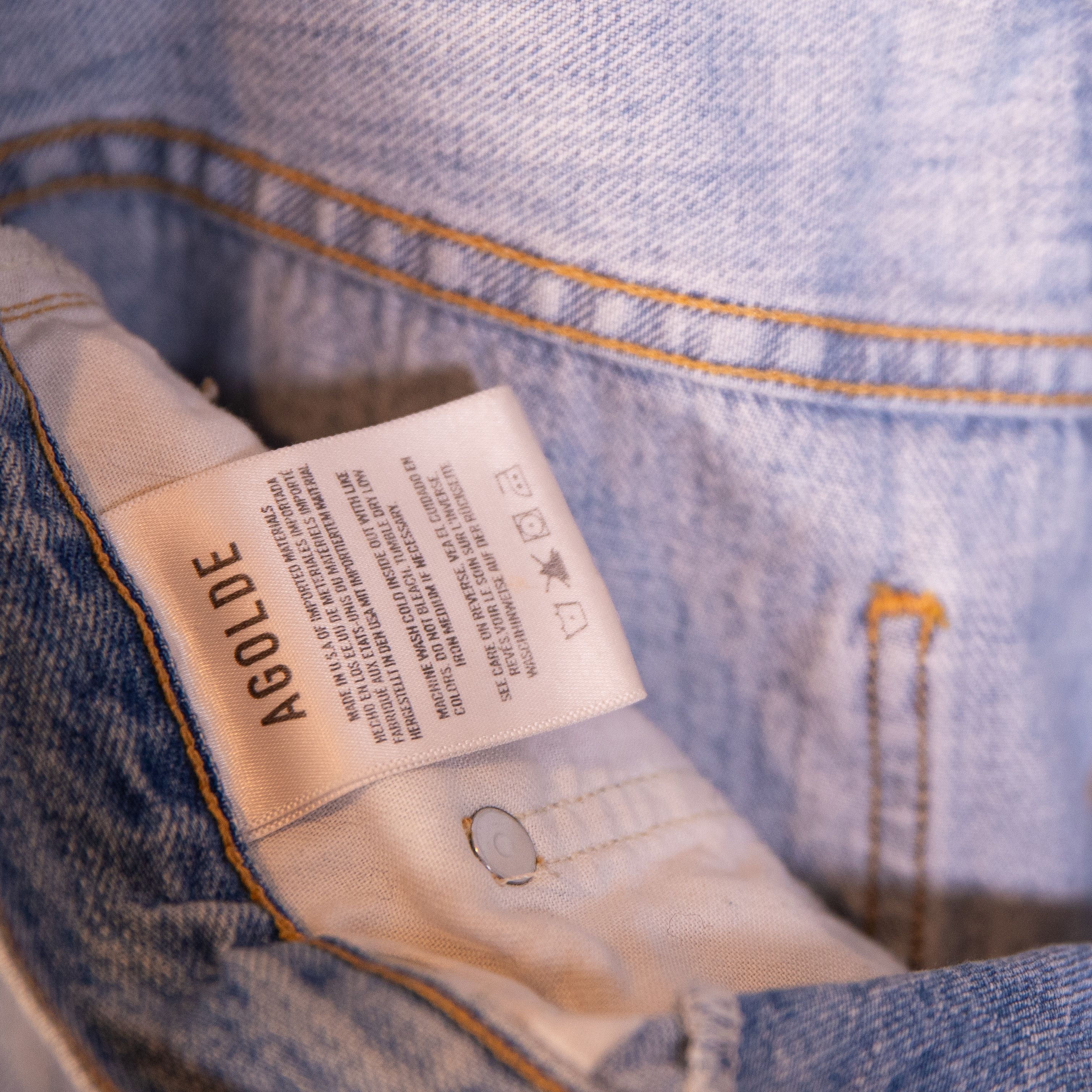 Agolde Agolde Criss Cross Upsized Jean High Rise Cross Size 23" - 4 Thumbnail