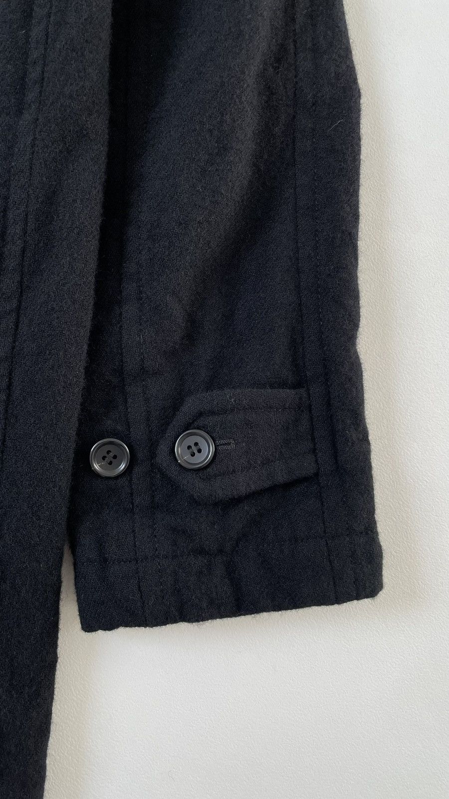 Comme des Garcons Homme Deux A/W 19 Black Brushed Wool Overcoat Size US L / EU 52-54 / 3 - 20 Thumbnail