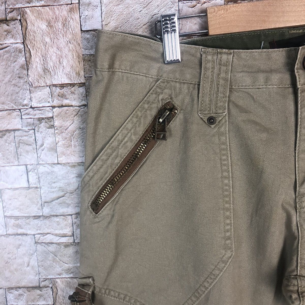 Japanese Brand Dominate japan utility Brown Cargo Multipocket Pants #A365 Size US 31 - 8 Thumbnail