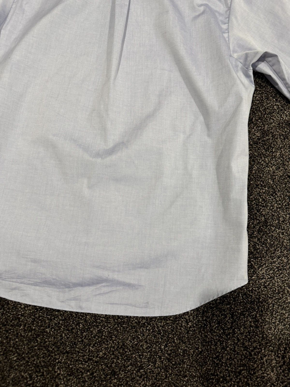 Adidas × Gucci Gucci x Adidas Light Blue / Gray Logo Oxford Button Up Shirt Size US M / EU 48-50 / 2 - 9 Thumbnail