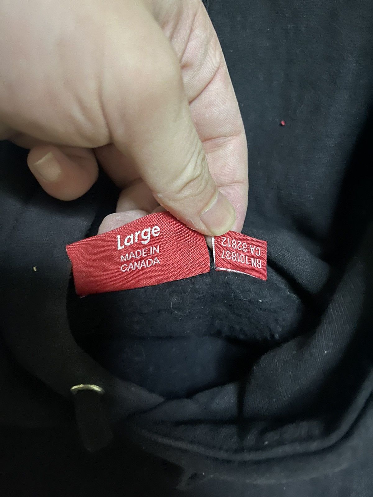 Supreme Supreme fw16 black on black hooded sweatshirt hoodie Size US L / EU 52-54 / 3 - 5 Thumbnail