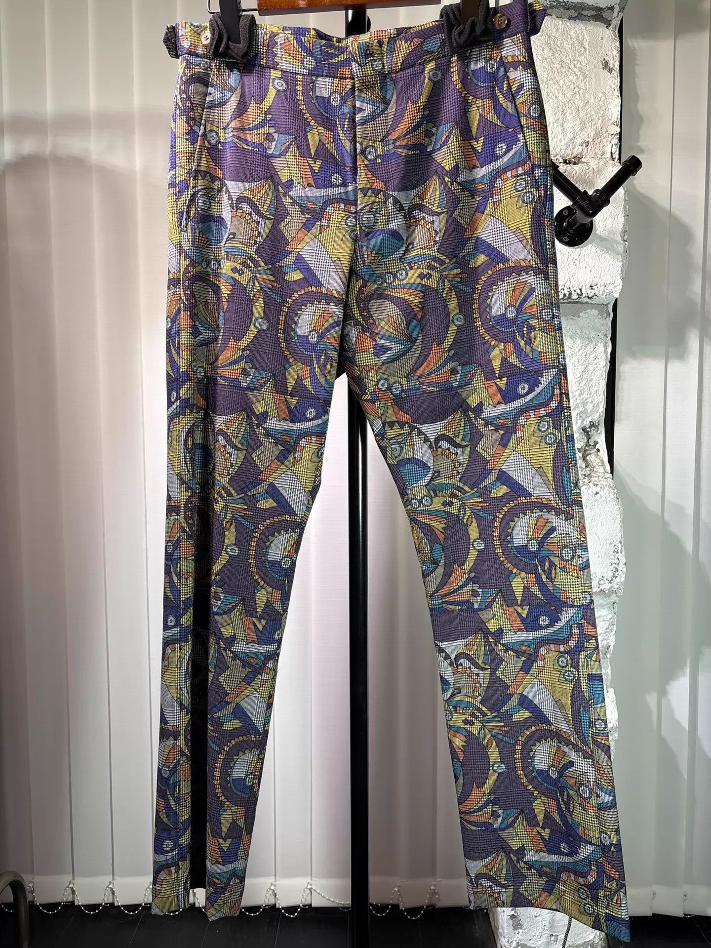 Comme des Garcons Comme des Garçons Homme Plus 02AW Totem Check Trousers Size US 30 / EU 46 - 2 Thumbnail