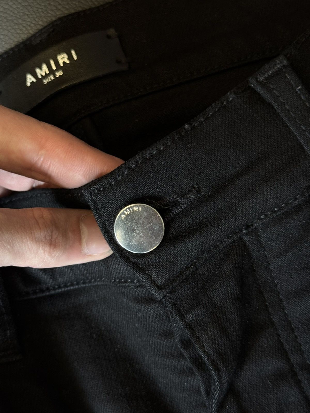 Amiri Amiri Black STAR Jeans Black Patch Size 30 Flawless 🧼 Size US 30 / EU 46 - 13 Thumbnail