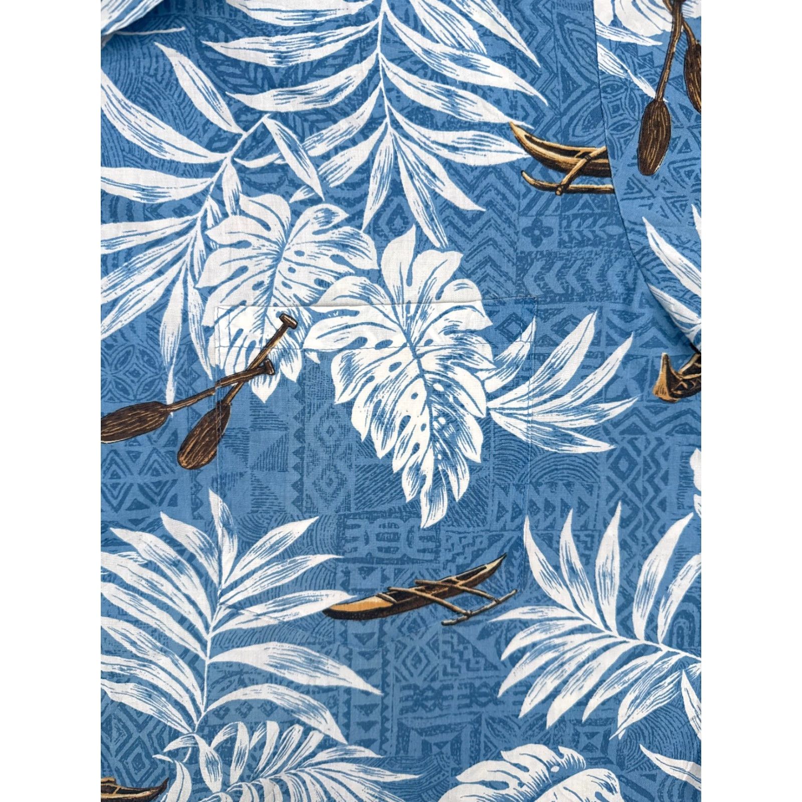 Vintage VINTAGE Royal Creations Hawaiian Shirt Men 3XL XXXL Blue Floral Boat Polyester Blend Size US XXL / EU 58 / 5 - 6 Thumbnail