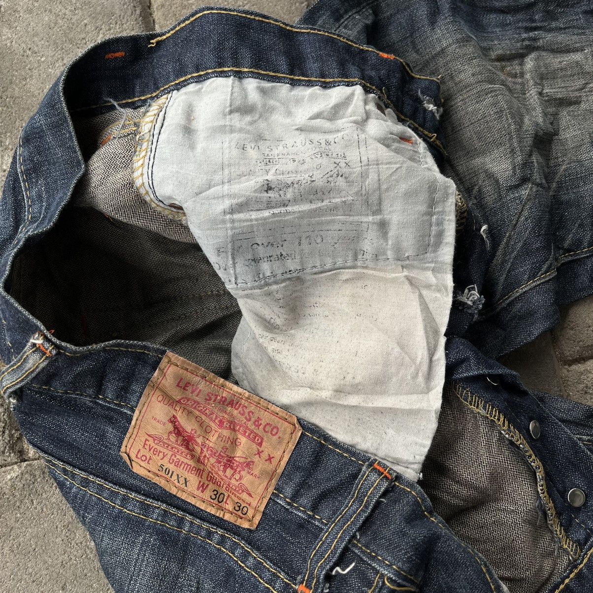 Levi's 90s Vintage Raw Denim Seldvedge Levi’s 501 Made In USA Size US 30 / EU 46 - 11 Thumbnail