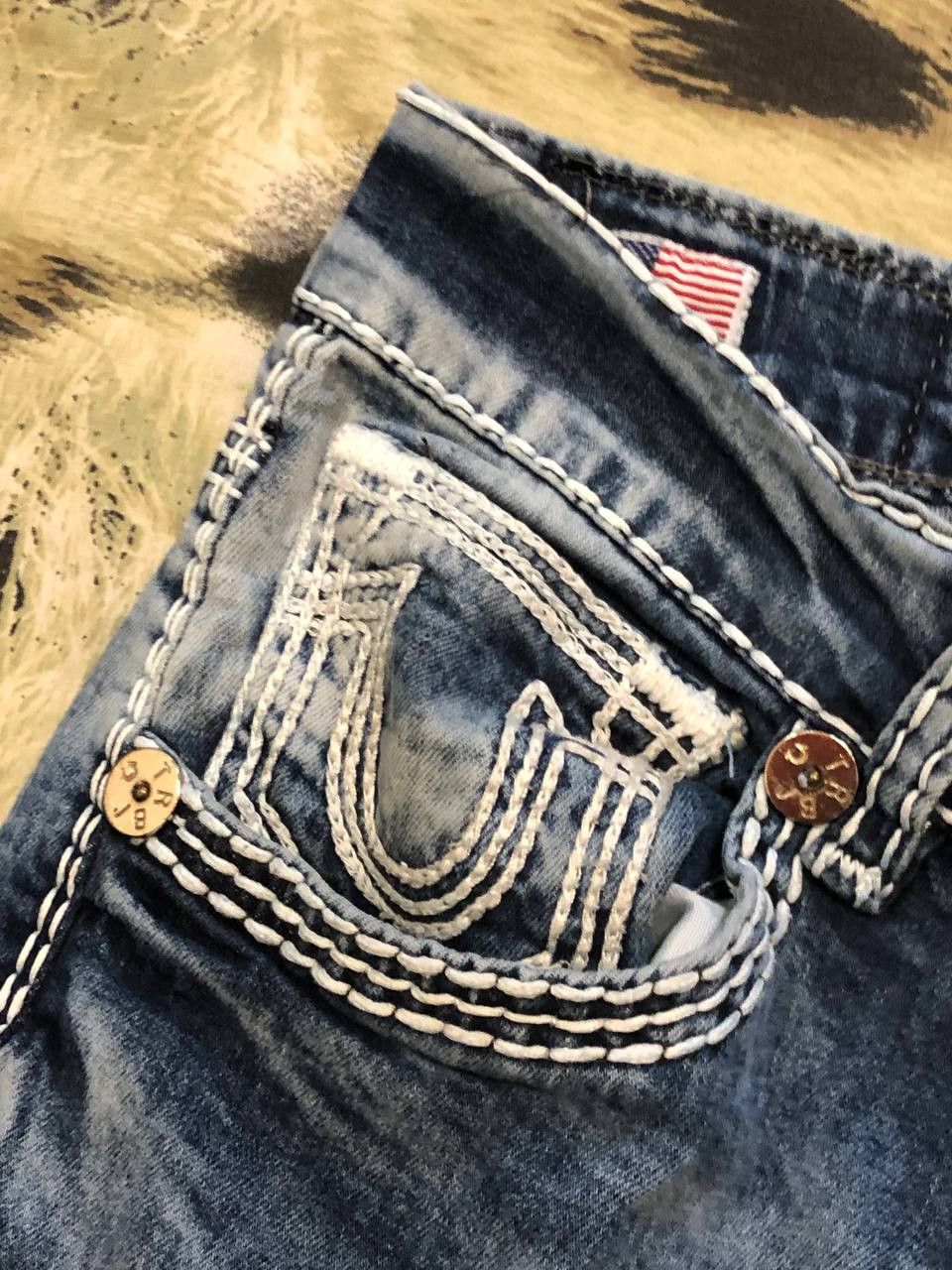 True Religion Vintage Y2k True Religion Big Logo Jeans Size 32" / US 10 / IT 46 - 11 Thumbnail