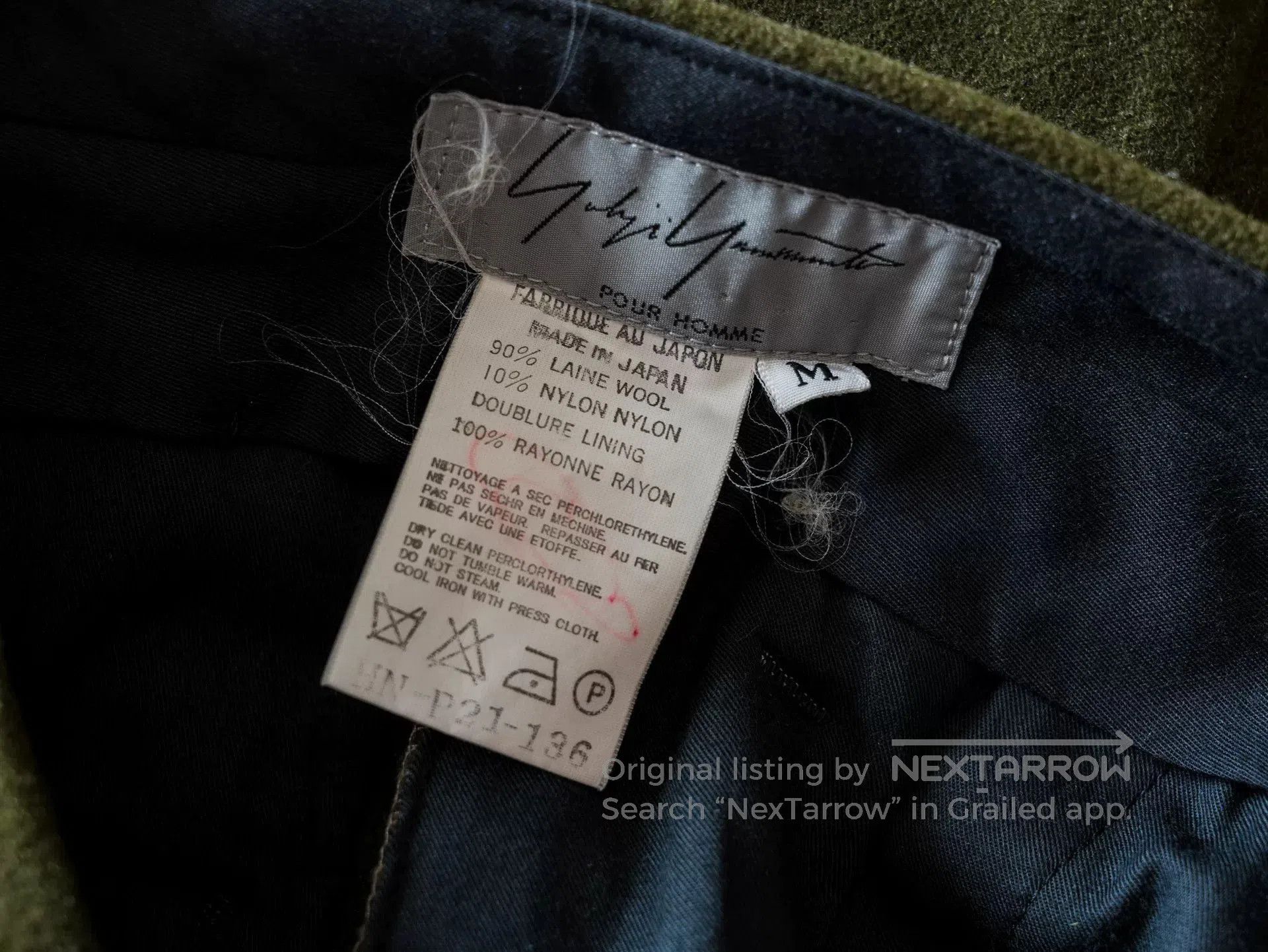 Yohji Yamamoto Yohji Yamamoto Green Trousers. Size US 26 / EU 42 - 5 Thumbnail