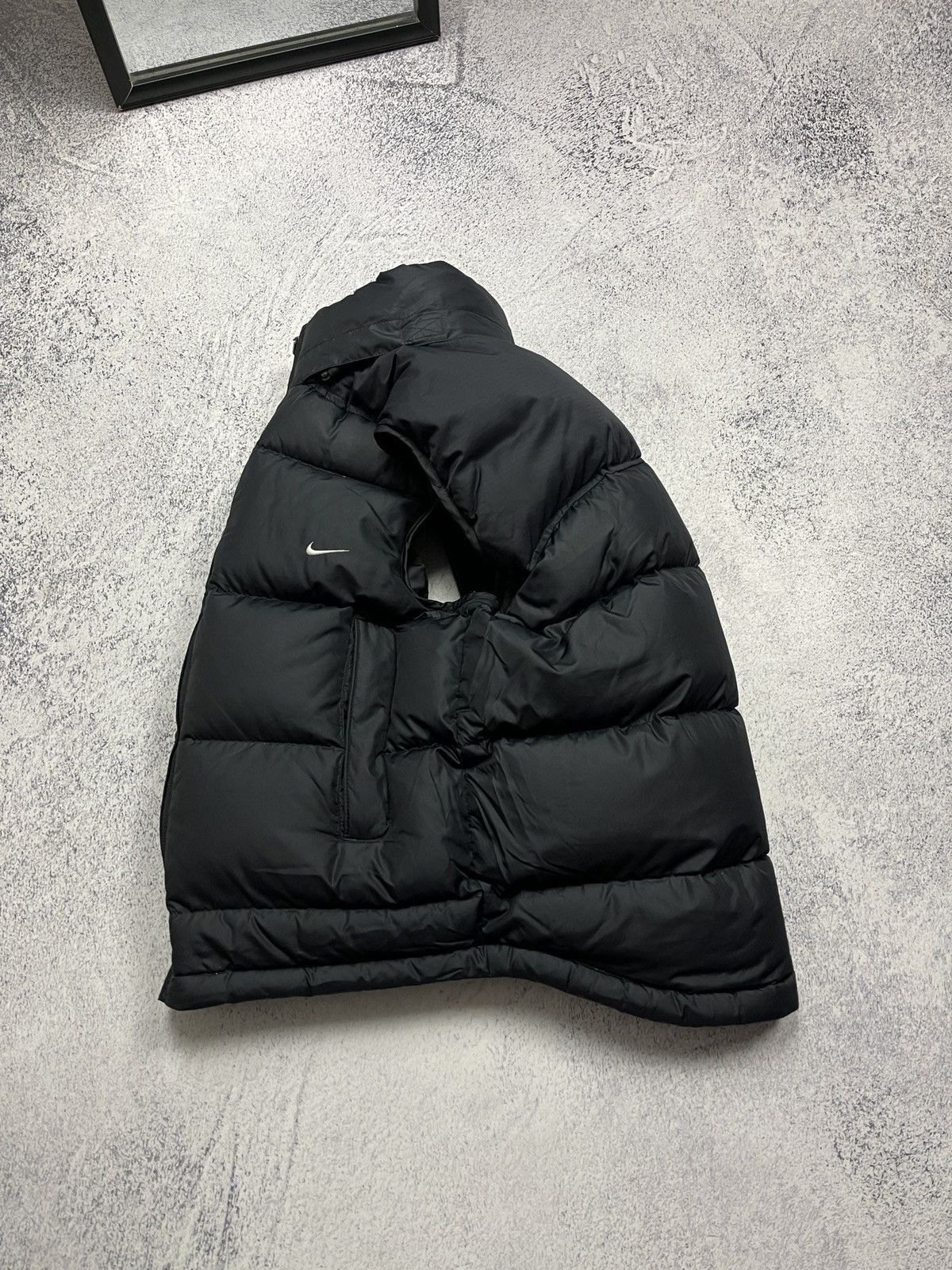 Nike Vintage 00’s Nike Puffer Vest Swoosh Y2K Drill Hype Rare Size US S / EU 44-46 / 1 - 2 Thumbnail