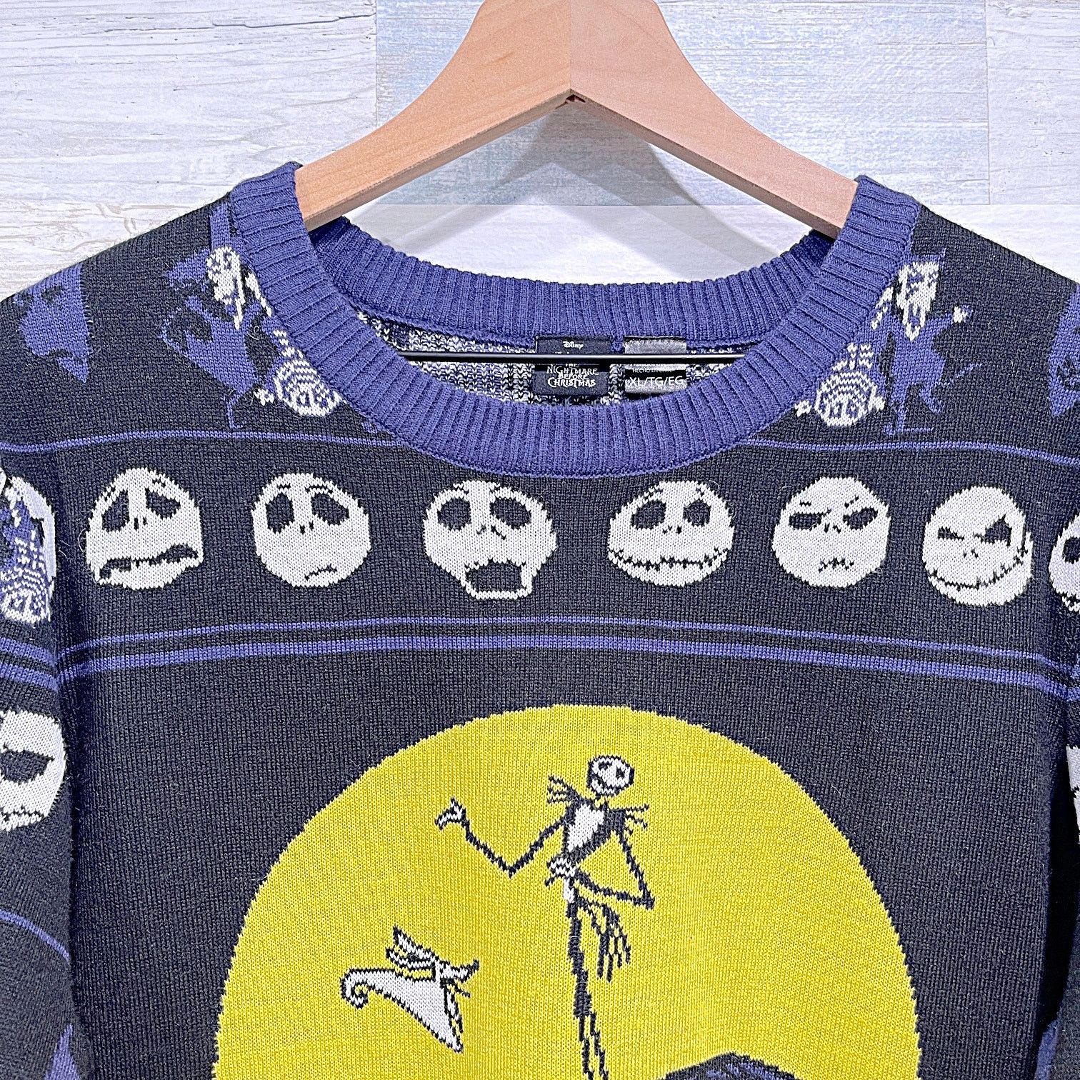 Disney Nightmare Before Christmas Fair Isle Sweater Womens XL Size XL / US 12-14 / IT 48-50 - 2 Thumbnail