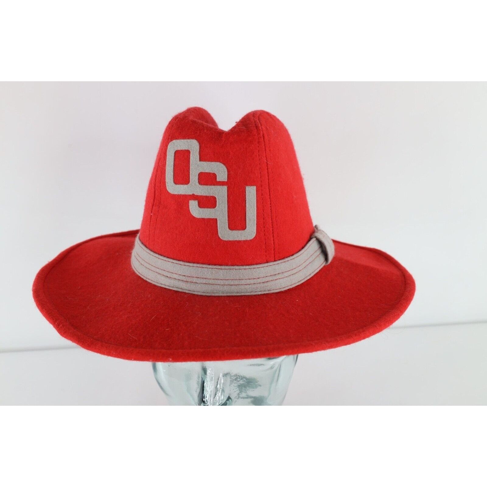 Vintage 70s Streetwear Wool Ohio State University Cowboy Hat