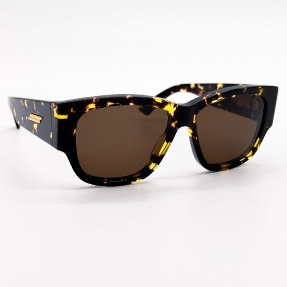 Bottega Veneta NEW BOTTEGA VENETA SUNGLASSES BV1026S 002 HAVANA WOMEN EYEWE Size ONE SIZE - 4 Thumbnail