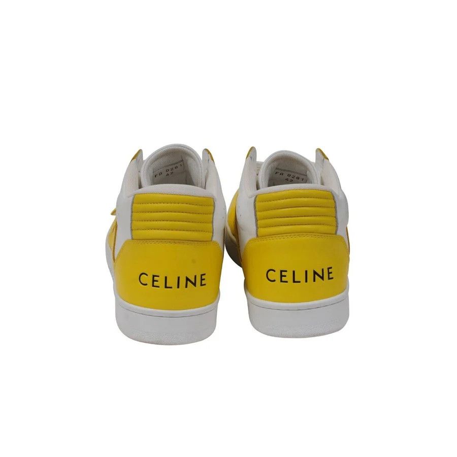 Celine o1bcso1str0724 CT-01 "Z" Trainer High Sneaker White/Yellow Size US 9 / EU 42 - 7 Thumbnail