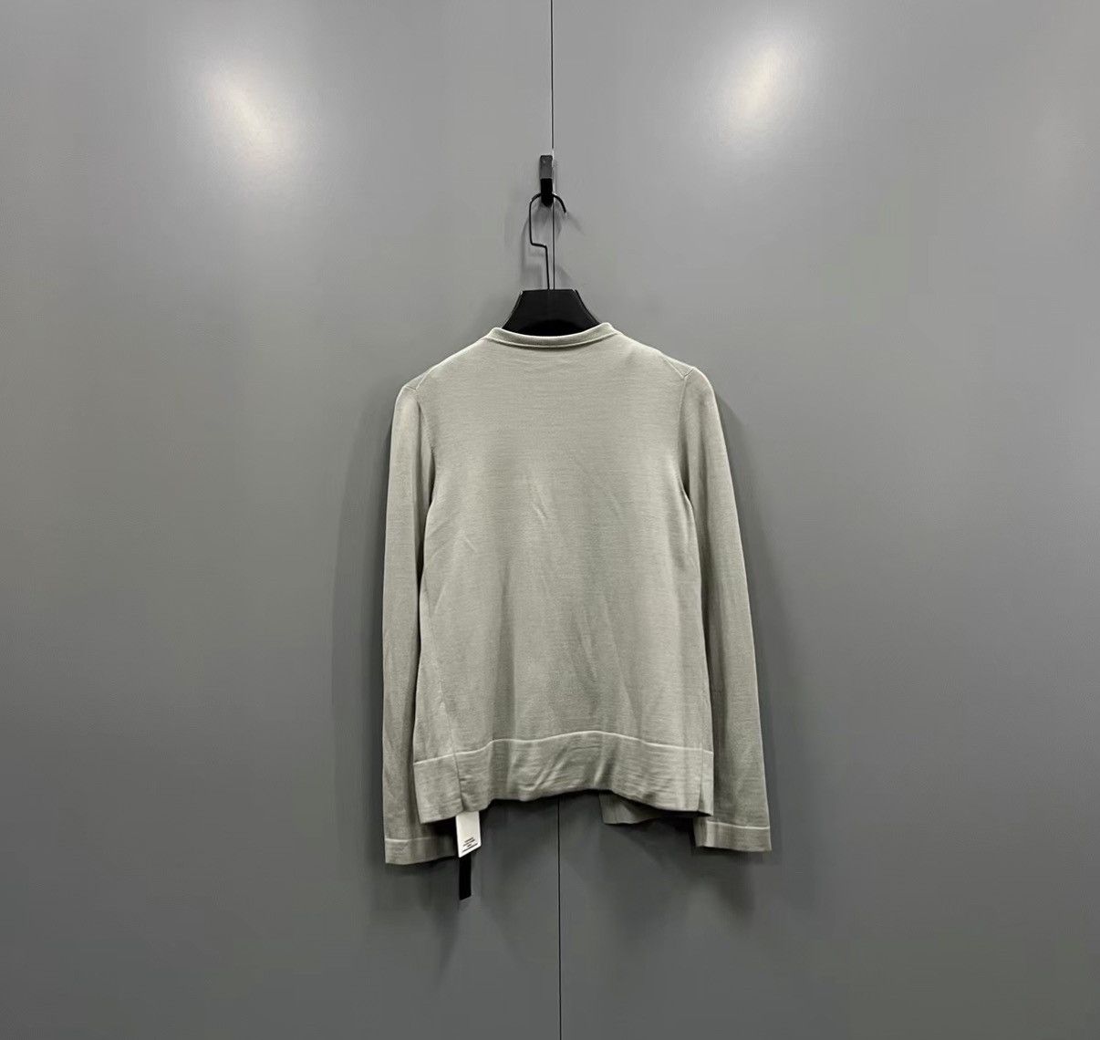 Hermes Hermès Grey Silk Spliced Fake Two-piece Cardigan J41 Size XXS / US 00 / IT 34 - 2 Thumbnail