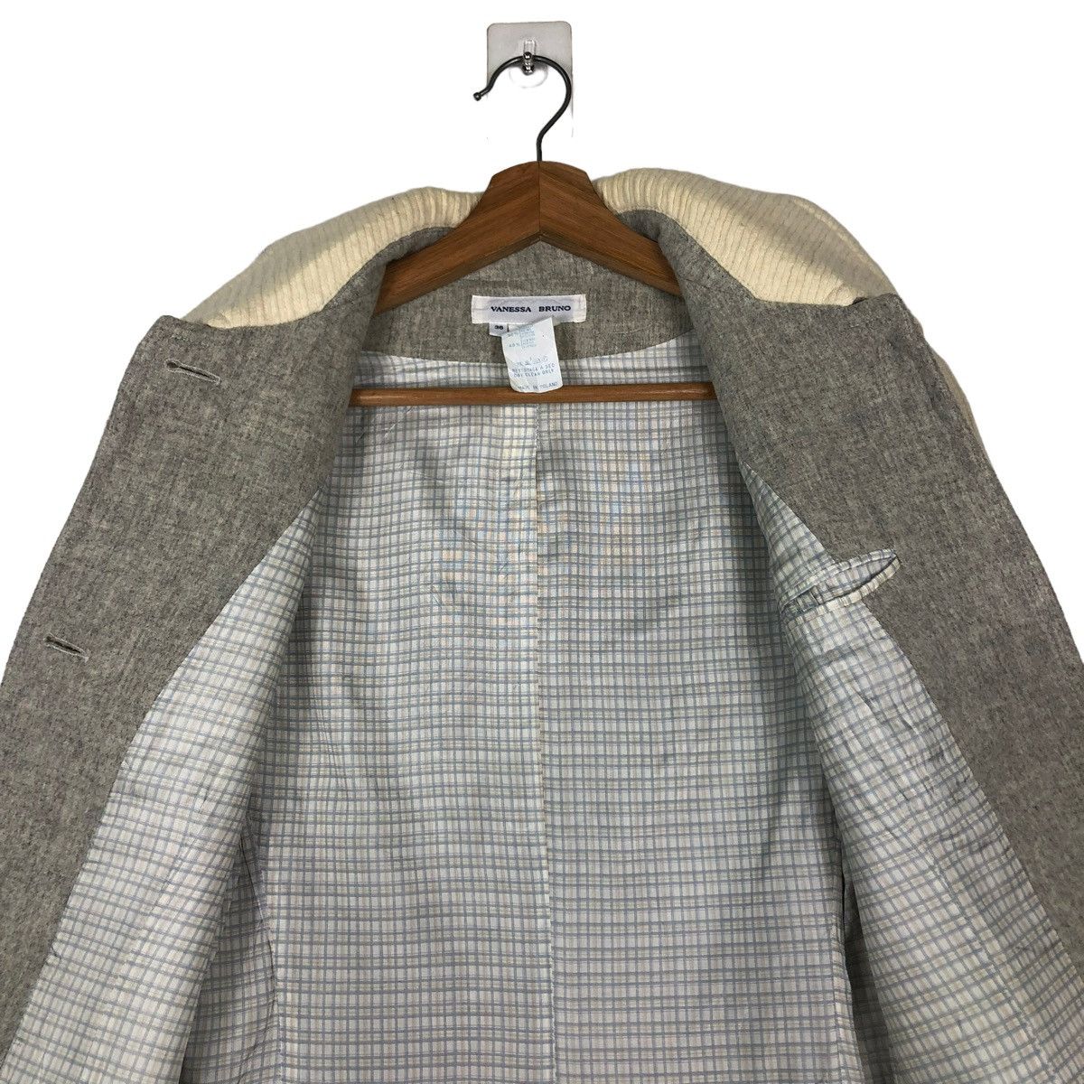 Vintage 🔥VINTAGE BUTTON JACKET CARDIGAN SLEEVE VANESSA BRUNO Size S / US 4 / IT 40 - 14 Thumbnail