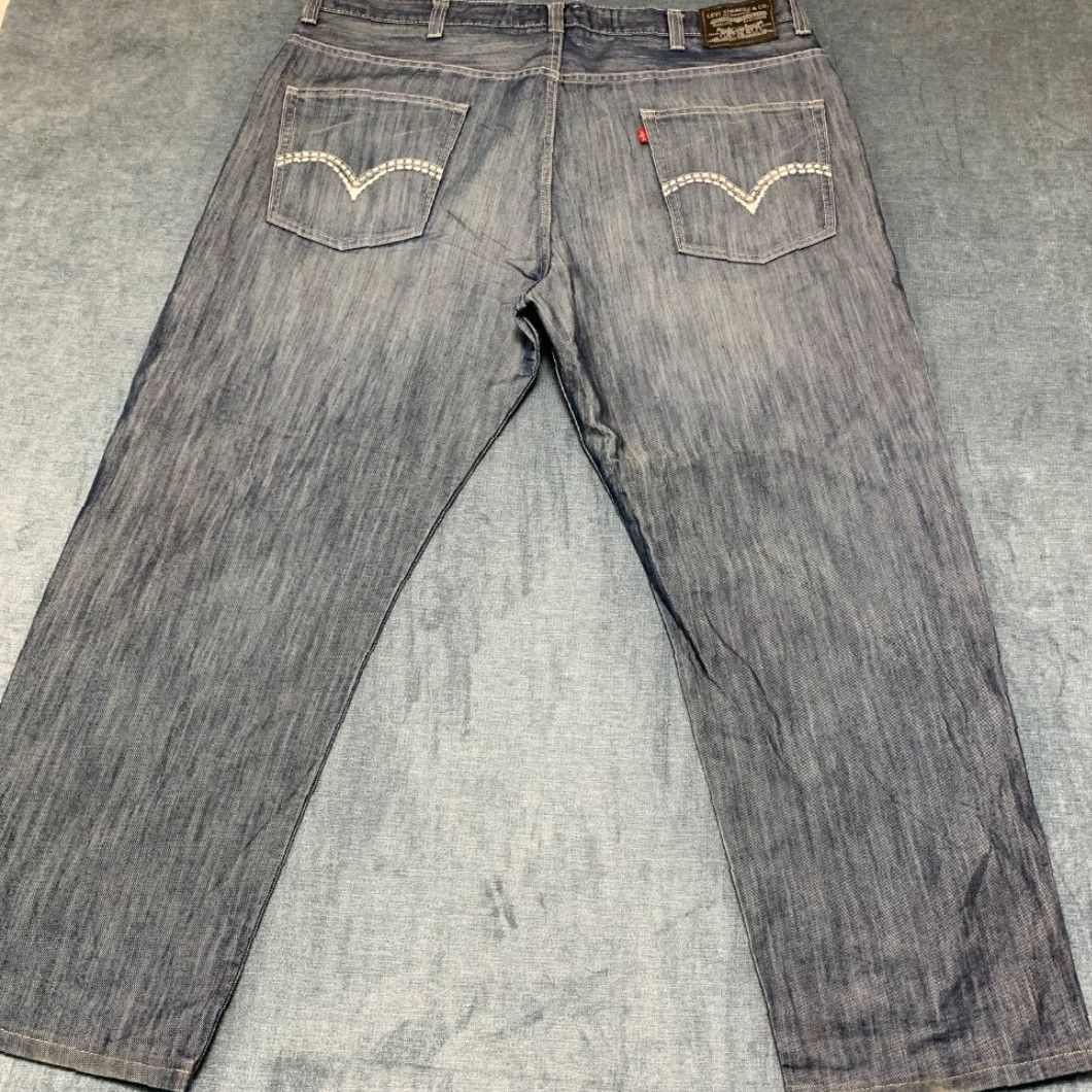 Levi's VINTAGE Levi's 569 The Original Jeans Mens 42x32 Blue Cotton Loose Straight Leg Size US 42 / EU 58 - 2 Thumbnail
