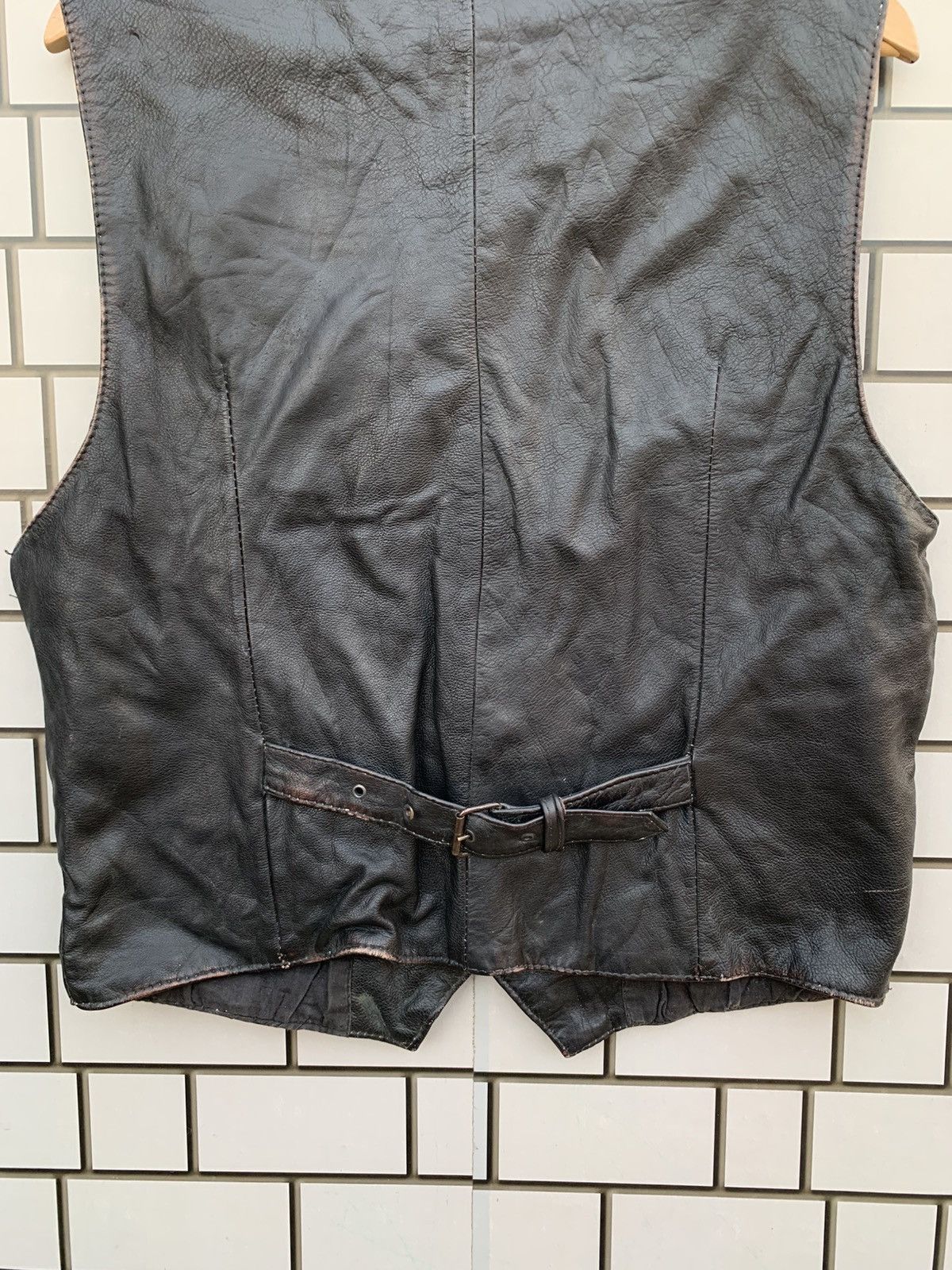 Vintage Vintage ECHT LEDER The Flying Vests Leather Jacket Size US M / EU 48-50 / 2 - 13 Thumbnail