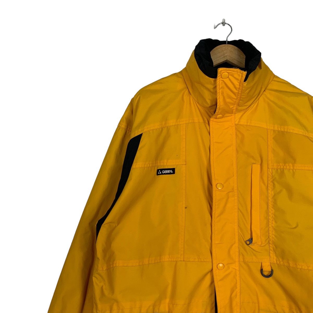 Japanese Brand GERRY Yellow Outdoor Jacket #1109-C50 Size US L / EU 52-54 / 3 - 3 Thumbnail