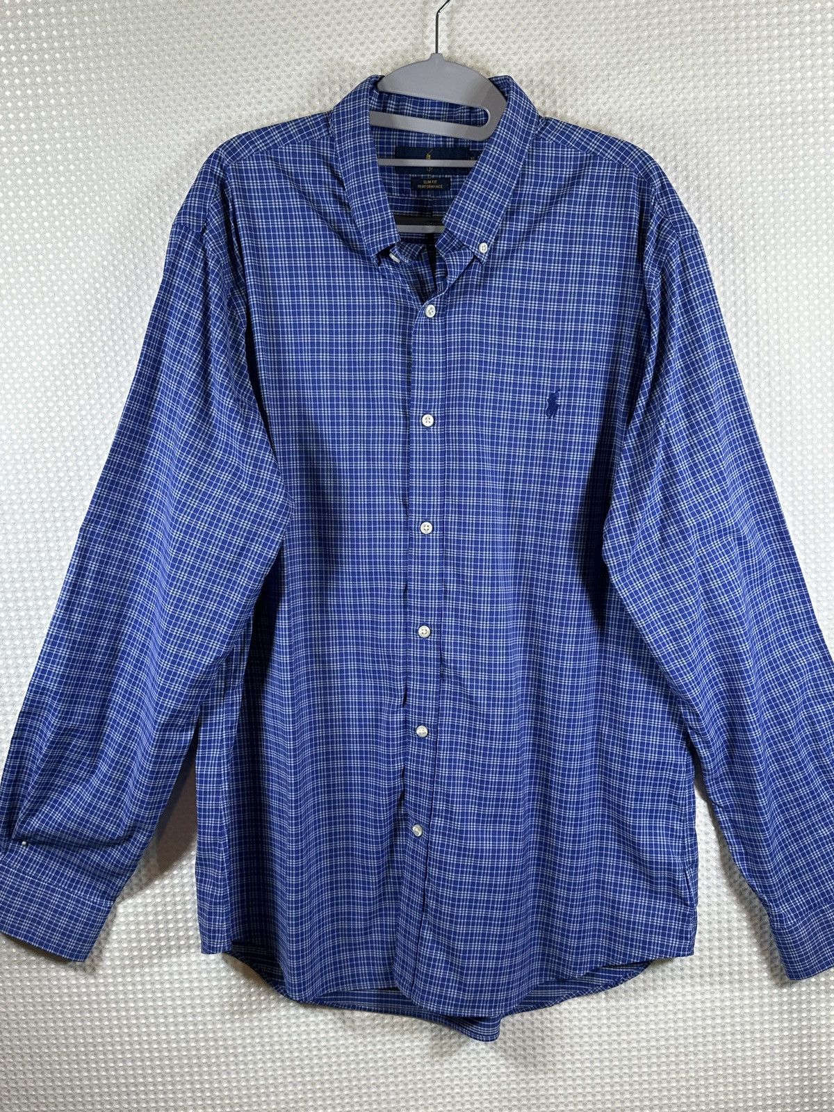 Ralph Lauren Ralph Lauren Slim Fit Performance Plaid Shirt Size US XL / EU 56 / 4 - 1 Thumbnail